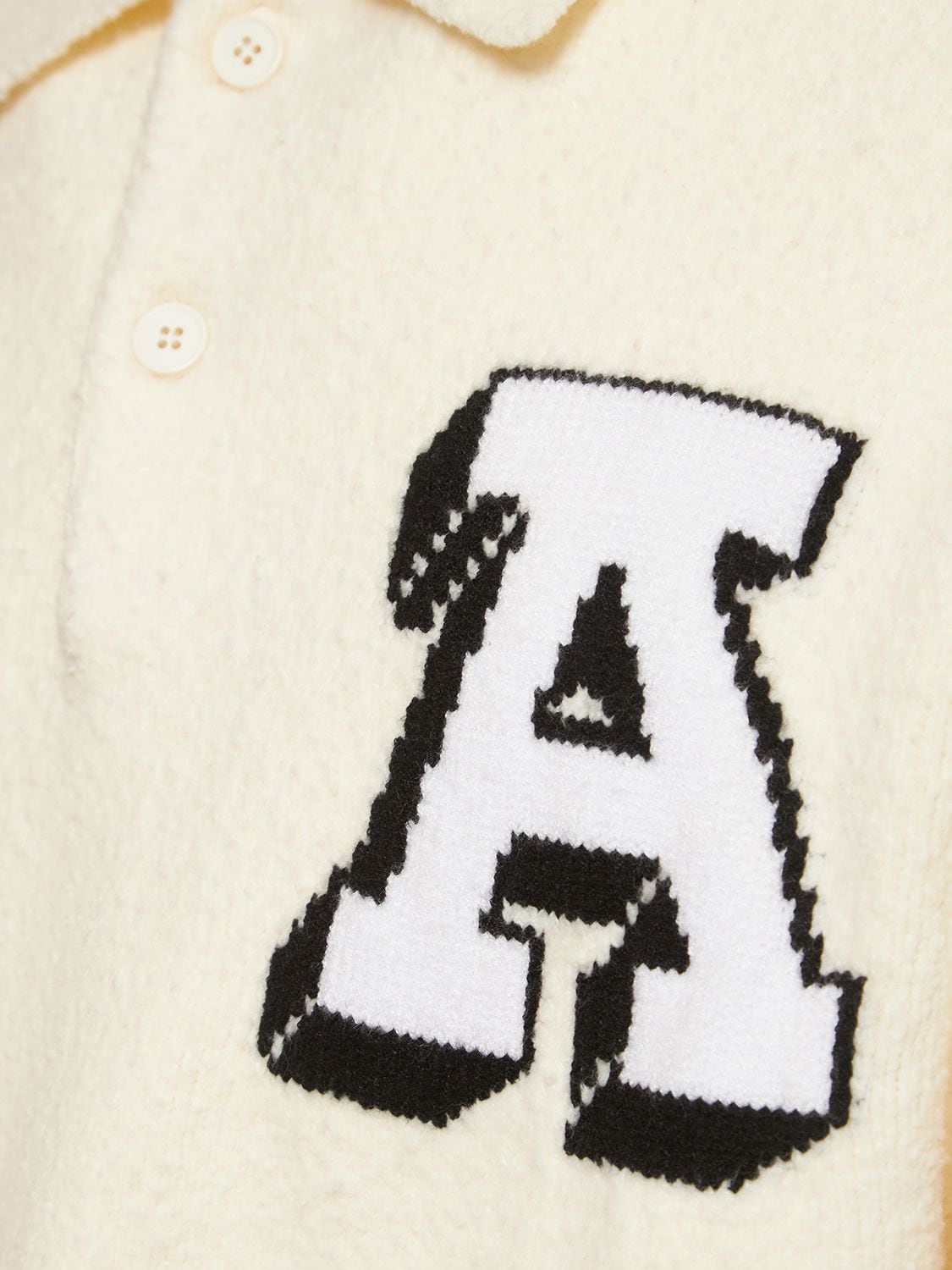 Shop Axel Arigato Team Polo Sweater In White