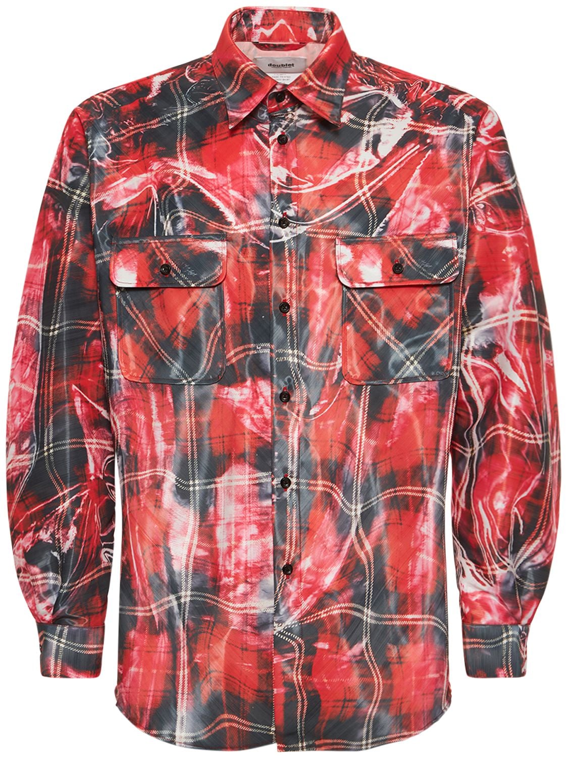 DOUBLET MIRAGE PRINTED CHECKED SHIRT