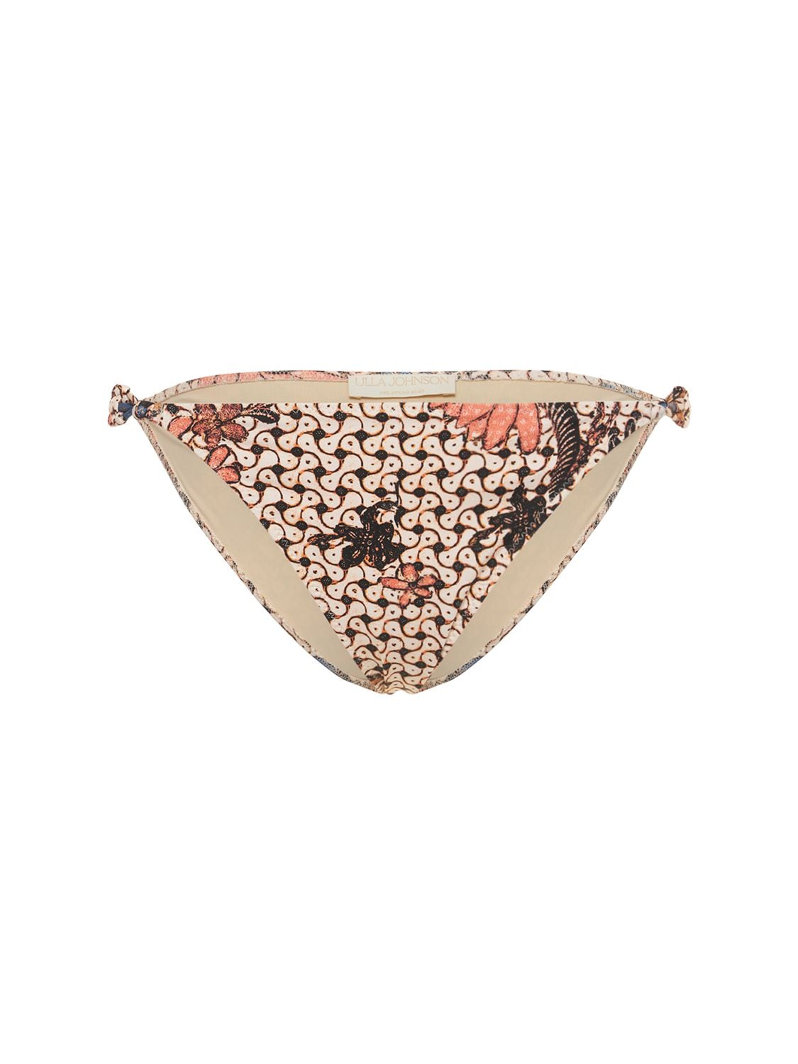 Ulla Johnson Porto Printed Bikini Bottom In Ivory,multi