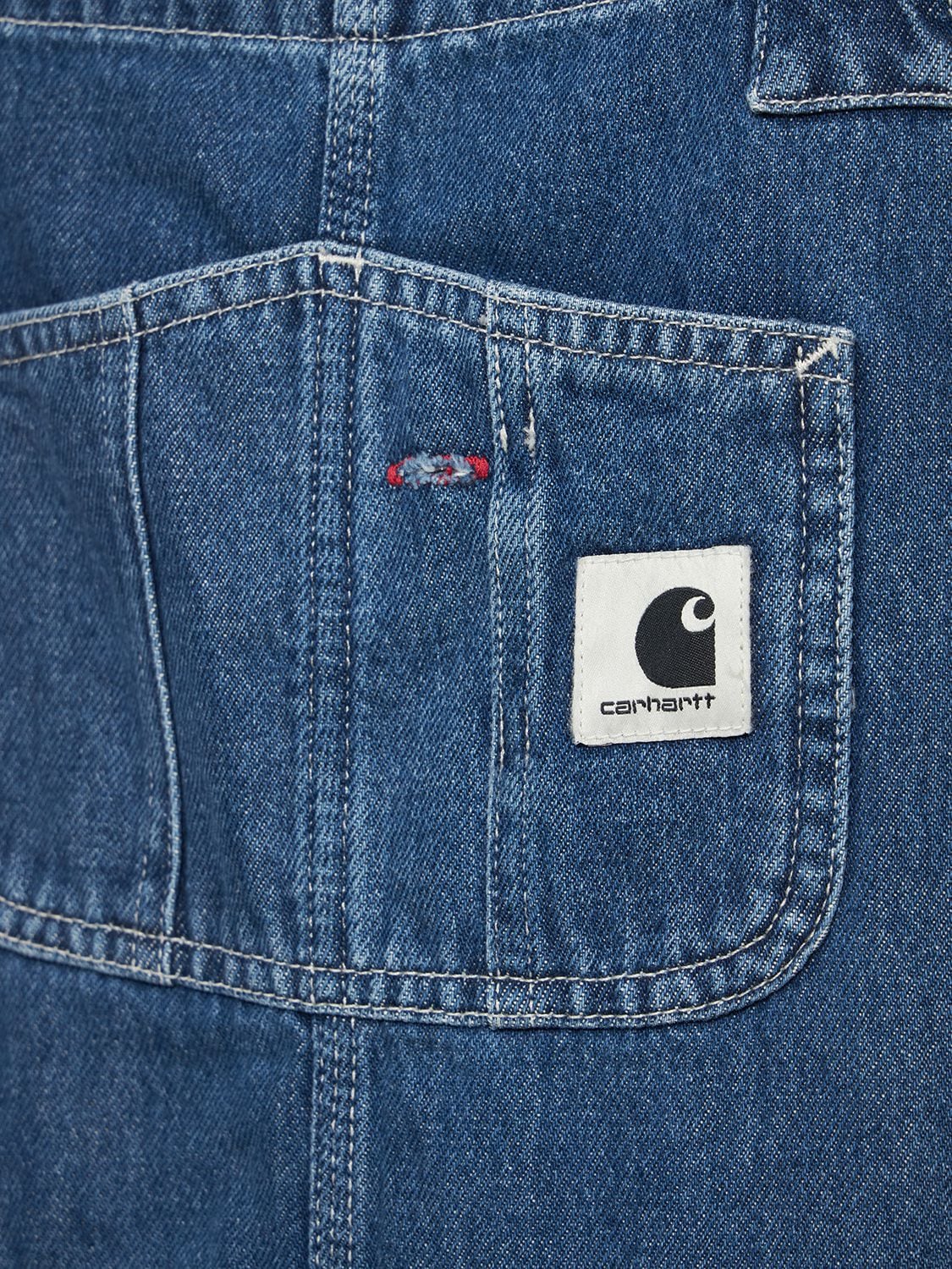 Shop Carhartt Straight Overalls In Blue