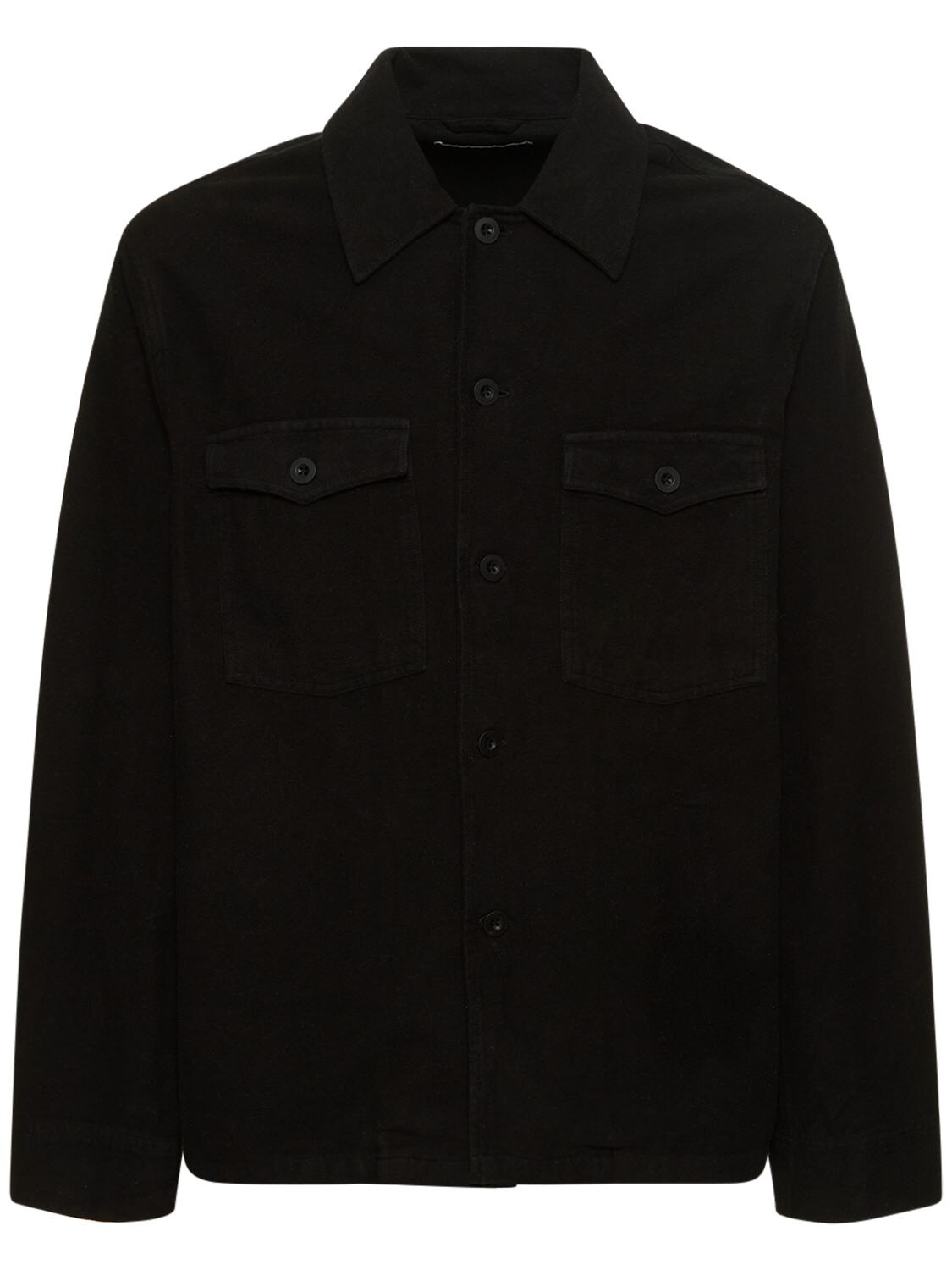 Our Legacy Brushed Cotton Evening Coach Jacket In Black | ModeSens