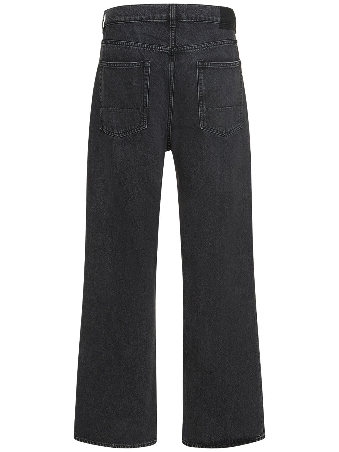Shop Our Legacy 25.5cm Third Cut Cotton Denim Jeans In Supergrey