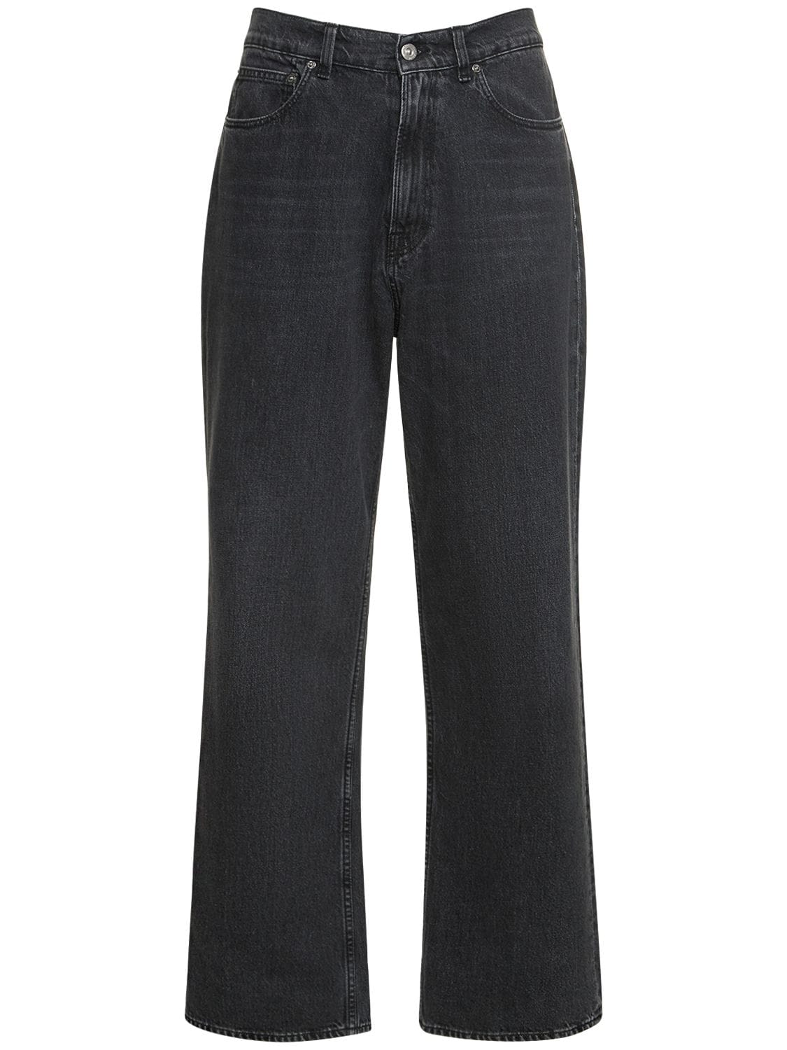 Shop Our Legacy 25.5cm Third Cut Cotton Denim Jeans In Supergrey