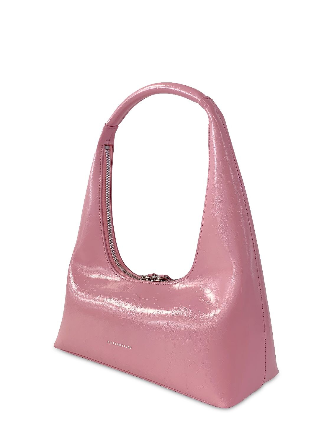 For Sale Crinkle Hobo Shoulder Bag in Pink Marge Sherwood Buy Now