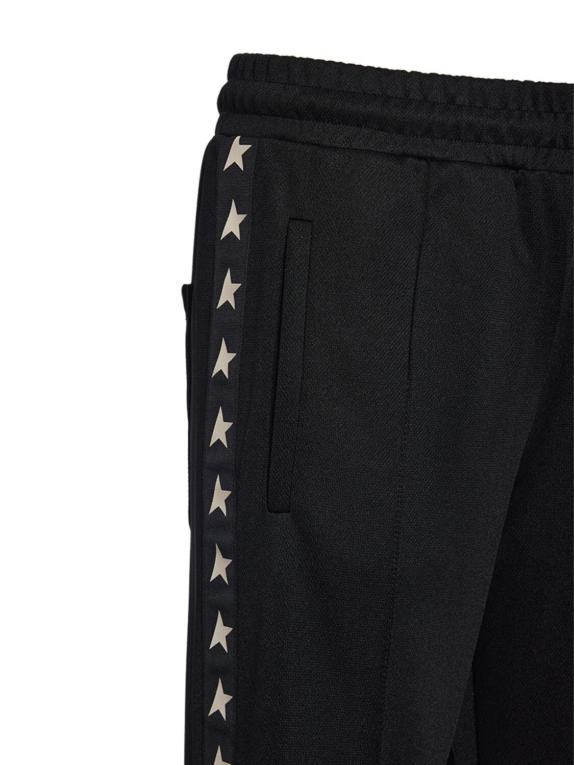 Shop Golden Goose Star Dorotea Jersey Sweatpants In Black