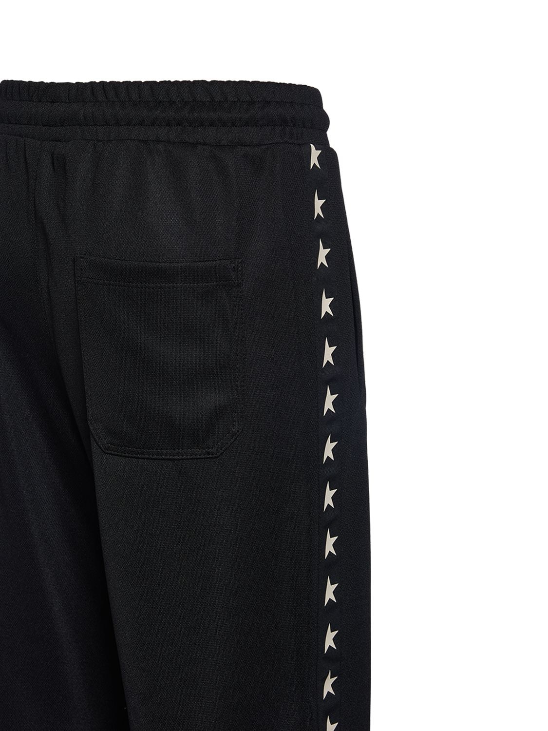 Shop Golden Goose Star Dorotea Jersey Sweatpants In Black