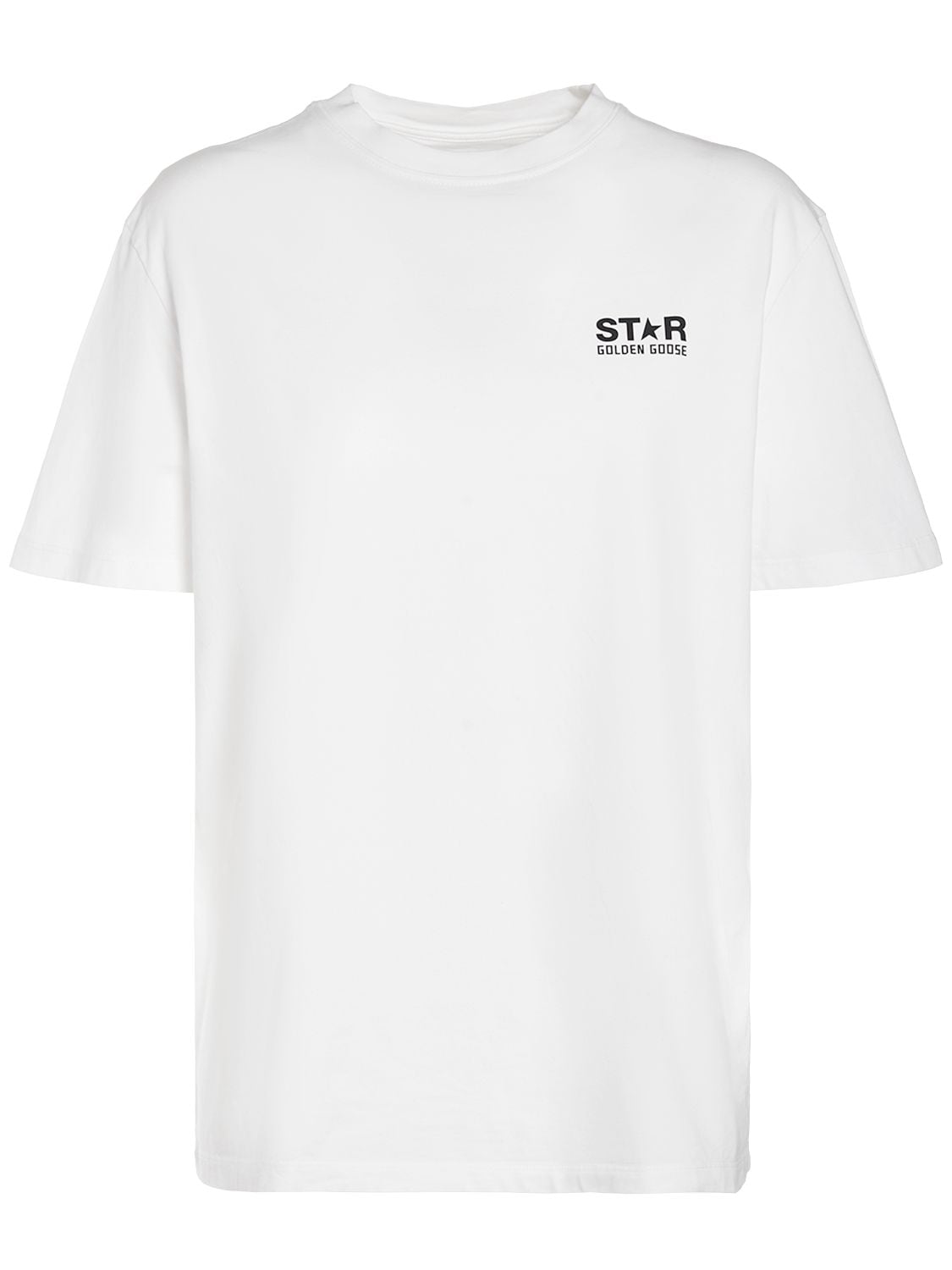 Golden Goose Star Cotton Jersey T-shirt In White