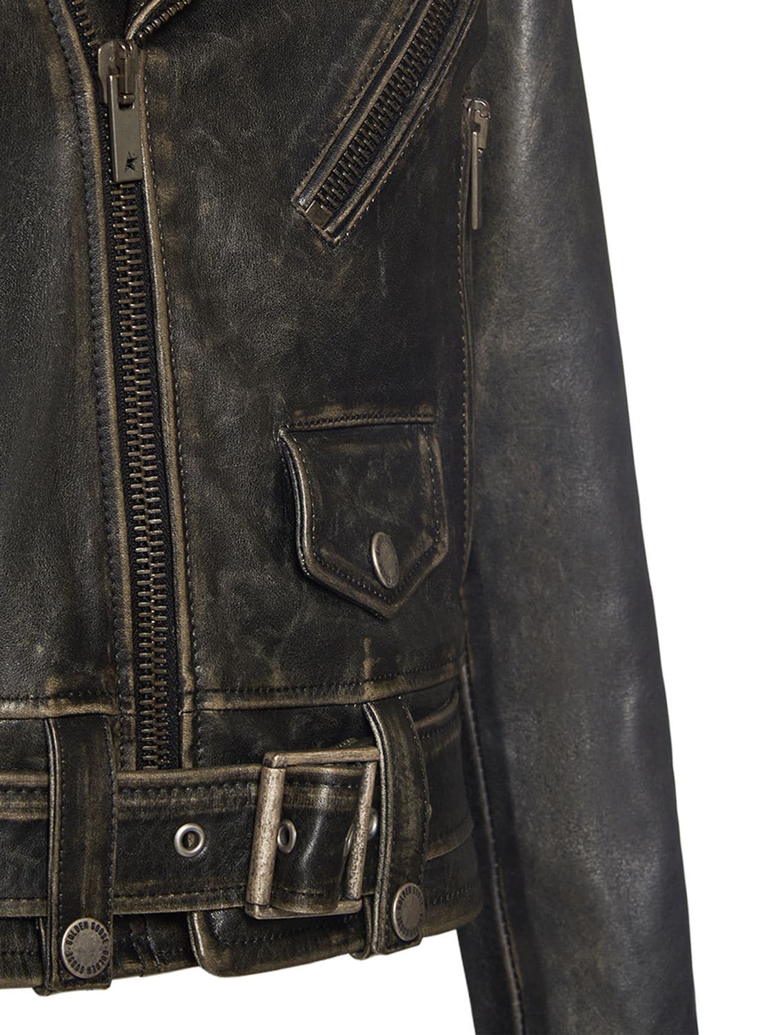 Chiodo Distressed Bull Leather Jacket