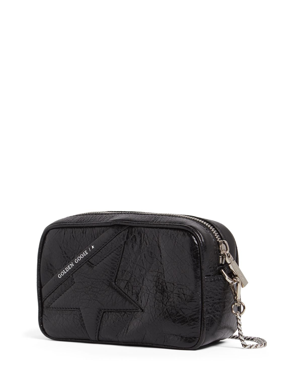 Golden Goose Star Leather Mini Crossbody Bag In Black | ModeSens
