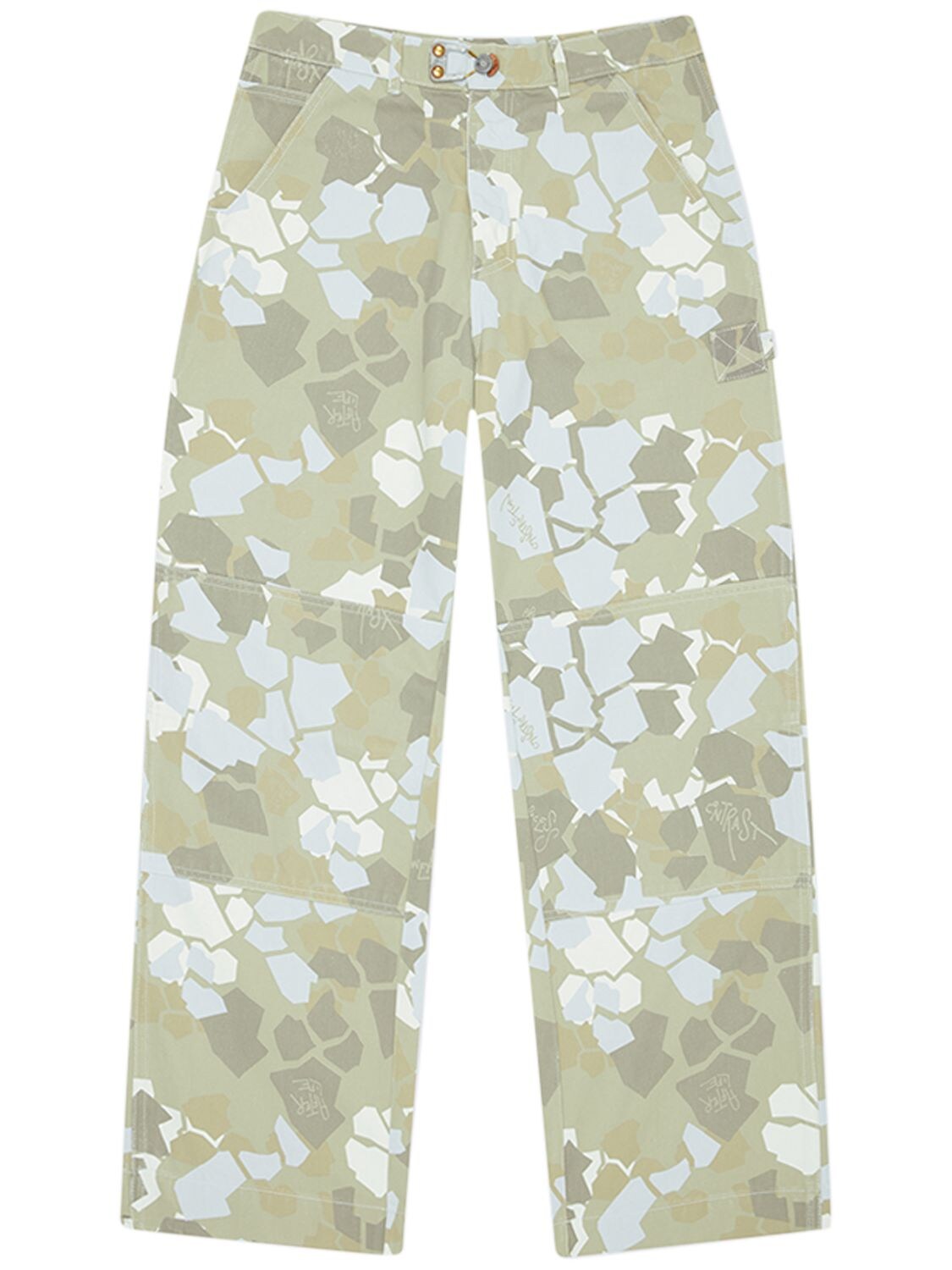 OBJECTS IV LIFE CAMOUFLAGE PRINT DEADSTOCK COTTON PANTS