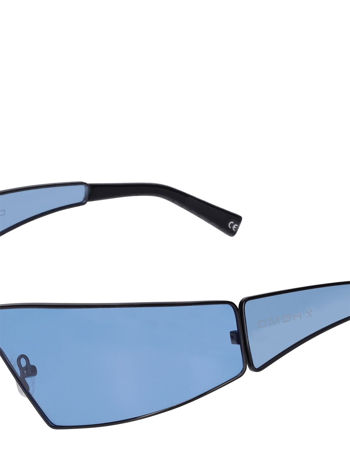 Shop Gmbh Metal Sunglasses In Light Blue