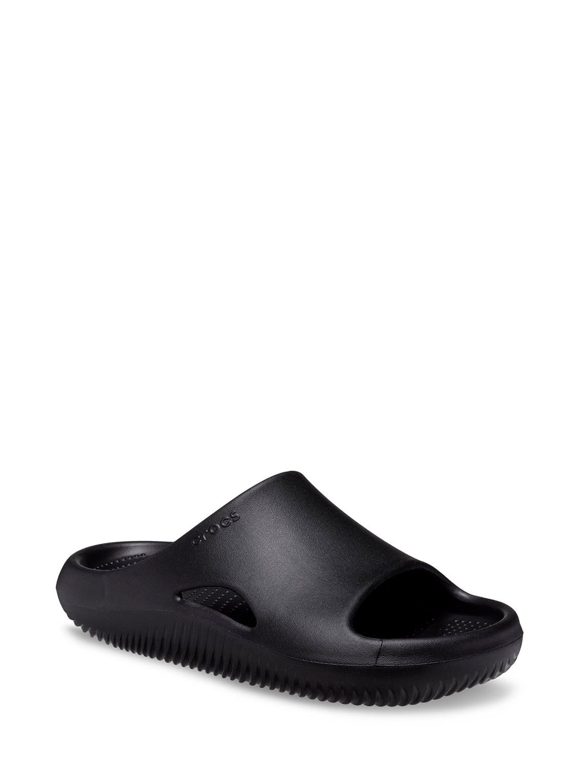 Shop Crocs Mellow Slide Sandals In Black