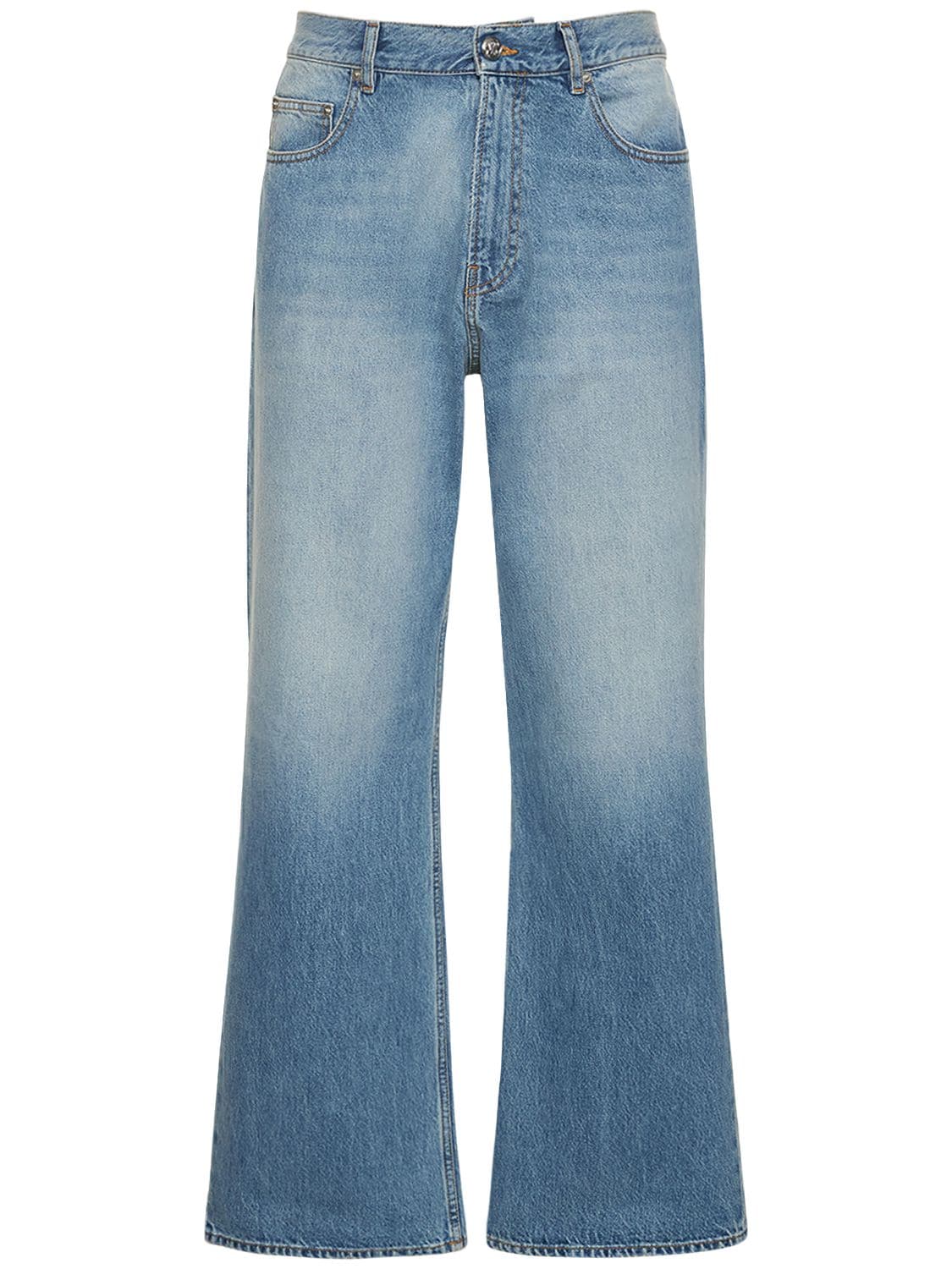Image of 27cm Bootcut Cotton Denim Jeans