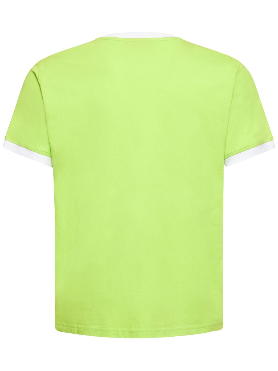 Shop Bluemarble Logo Bowling Cotton T-shirt In Lime Green