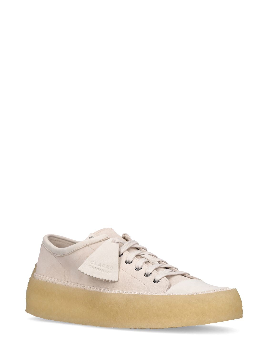 Clarks Originals 55mm Caravan Leather Lace-up Shoes In White Combi ...