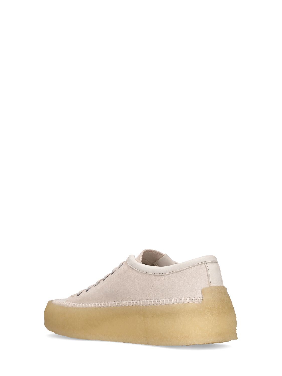 Clarks Originals 55mm Caravan Leather Lace-up Shoes In White Combi ...