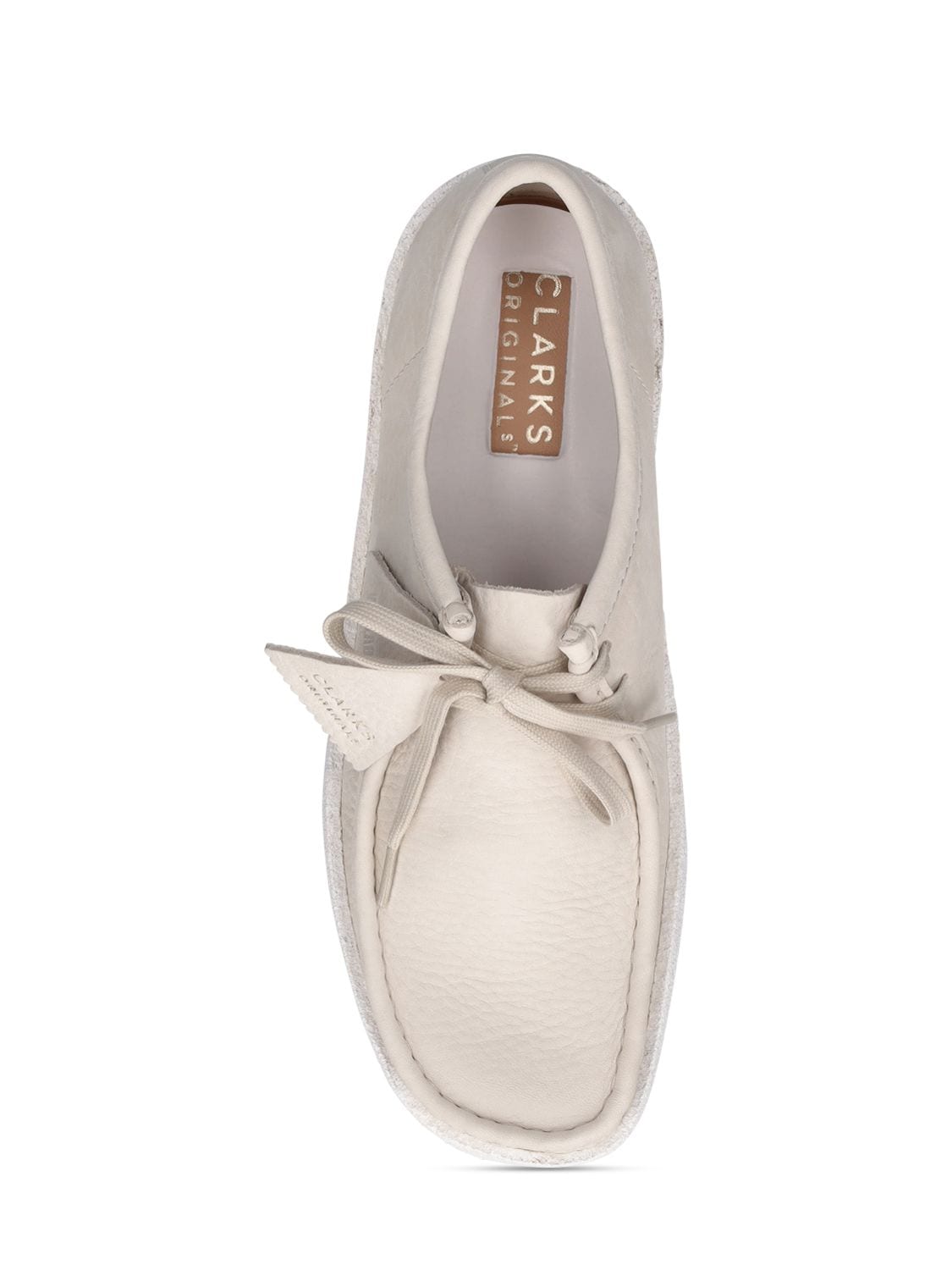 Shop Clarks Originals Wallabe Cup Lace-up Shoes In White