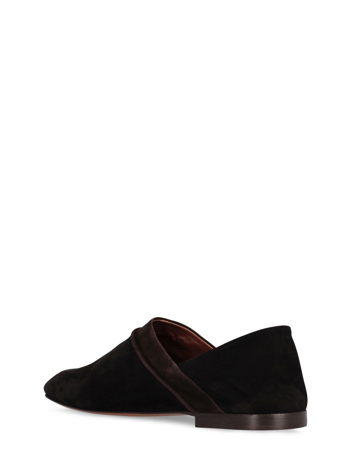 Shop Wales Bonner Babouche Suede Loafers In Black