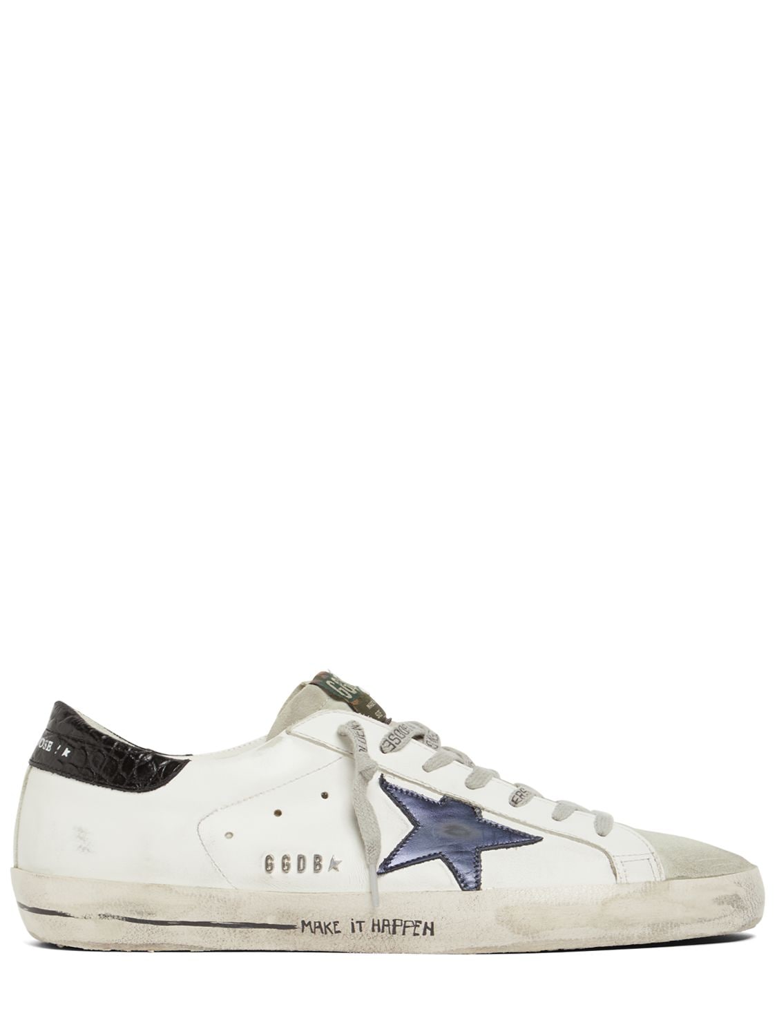 GOLDEN GOOSE SUPER STAR LEATHER & SUEDE SNEAKERS