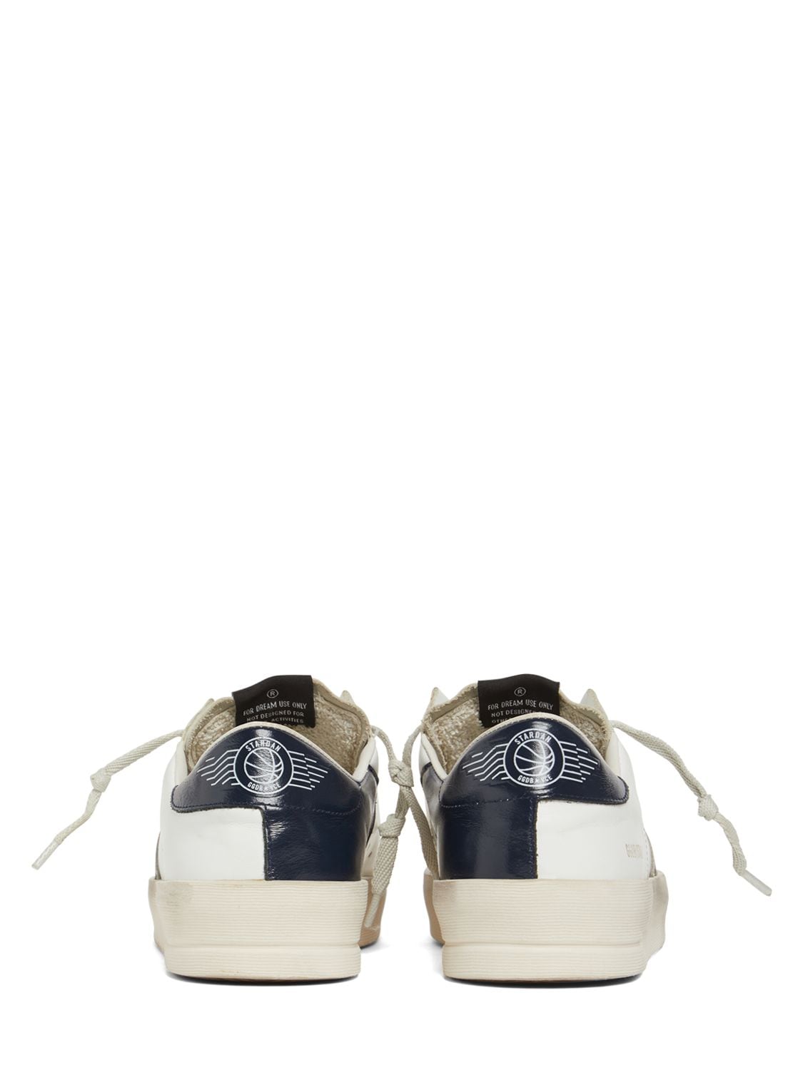 Shop Golden Goose Stardan Leather & Suede Sneakers In White,black