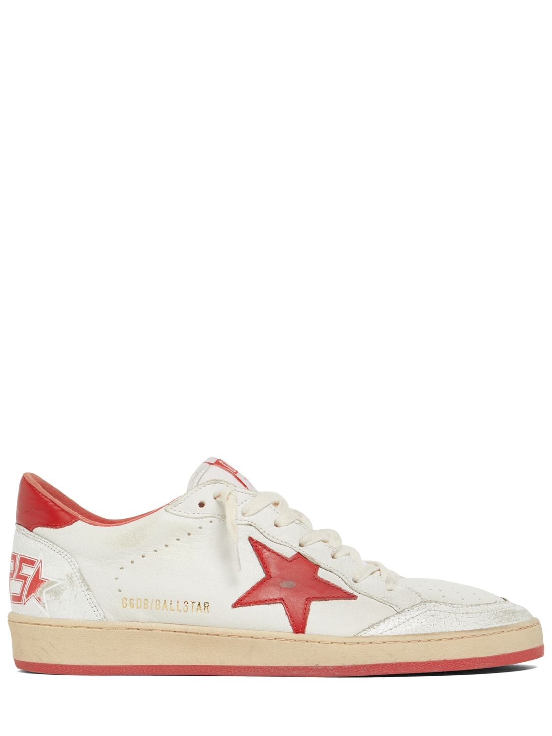 Image of Ball Star Nappa Leather & Nylon Sneakers