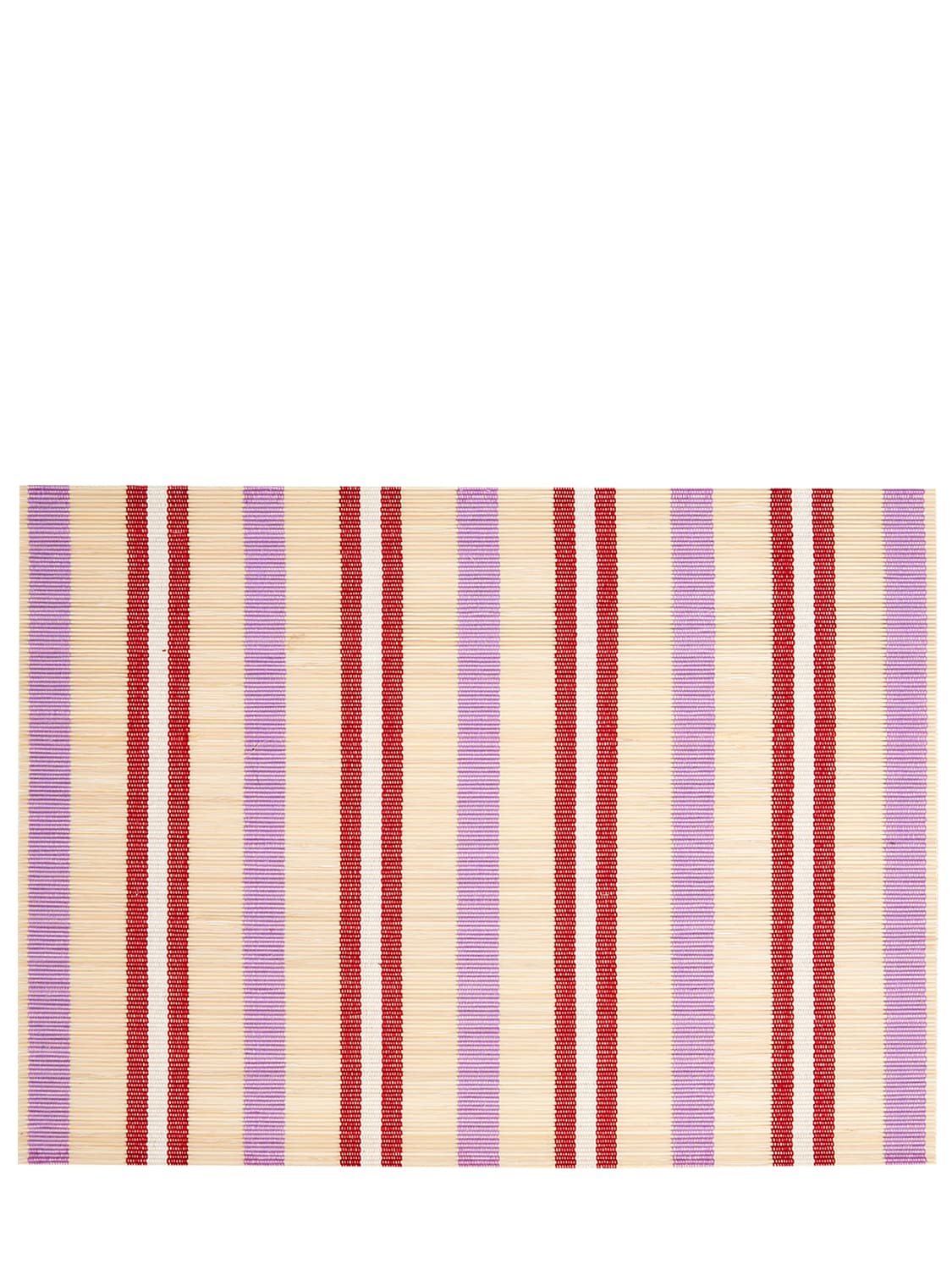 The Conran Shop Set Of 4 Le Sol Bamboo Placemats In Red