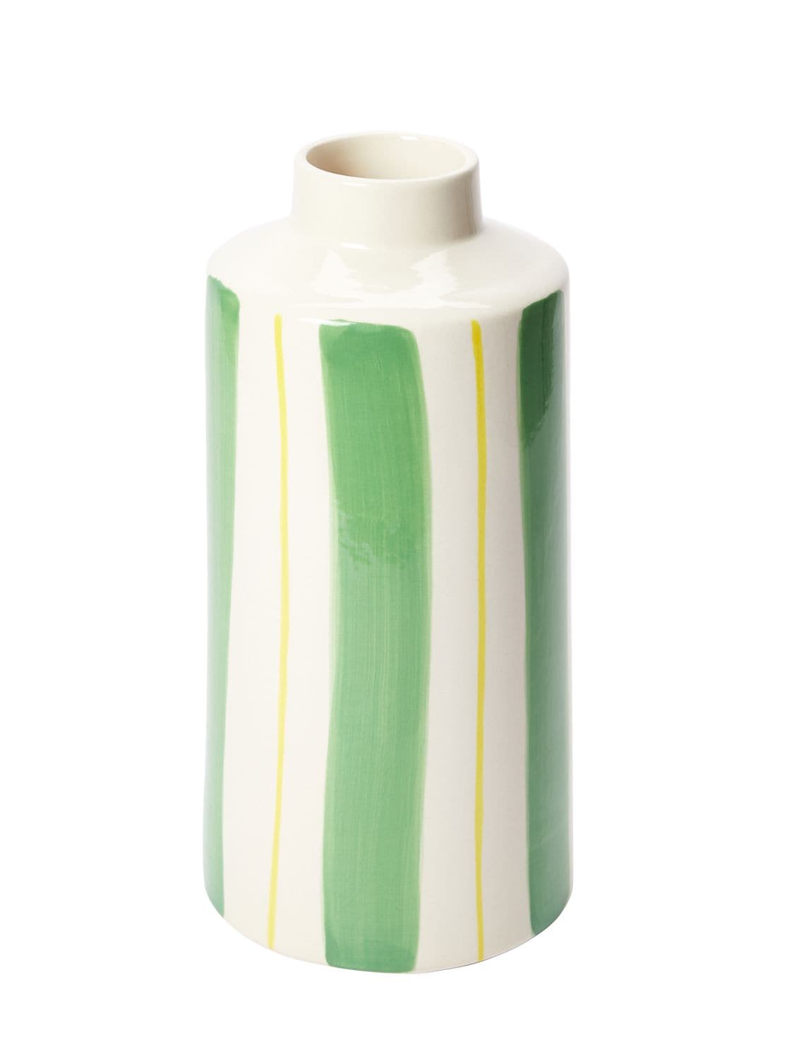 The Conran Shop Small Green Stripes Vase