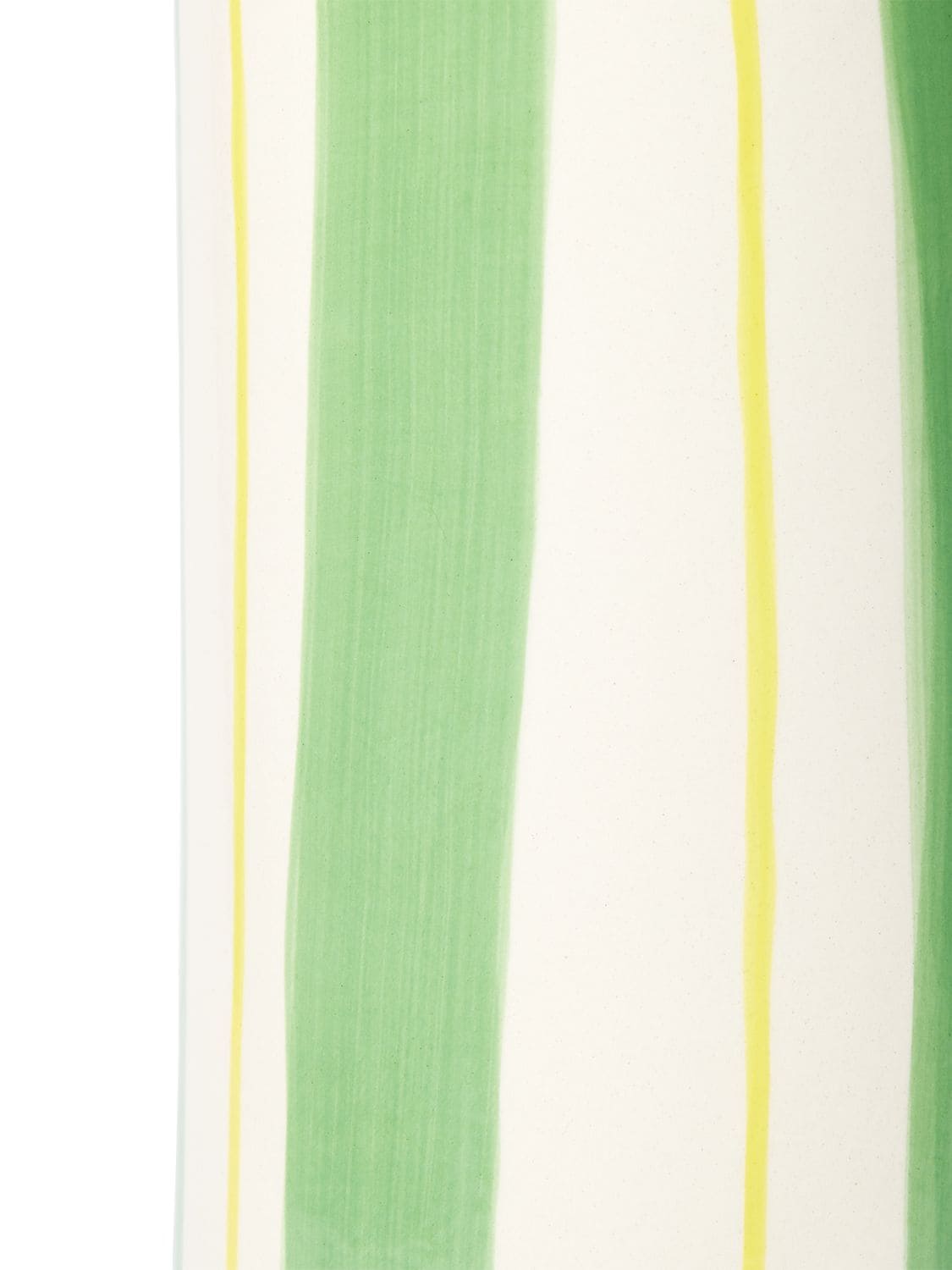 小号绿色条纹花瓶