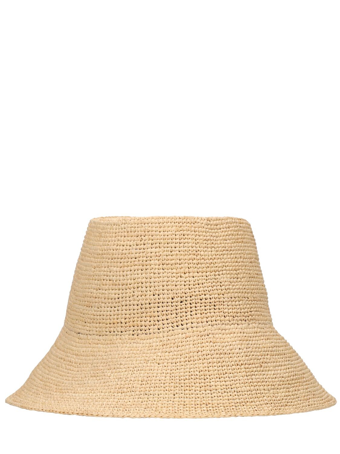 JANESSA LEONE Felix Raffia Straw Bucket Hat