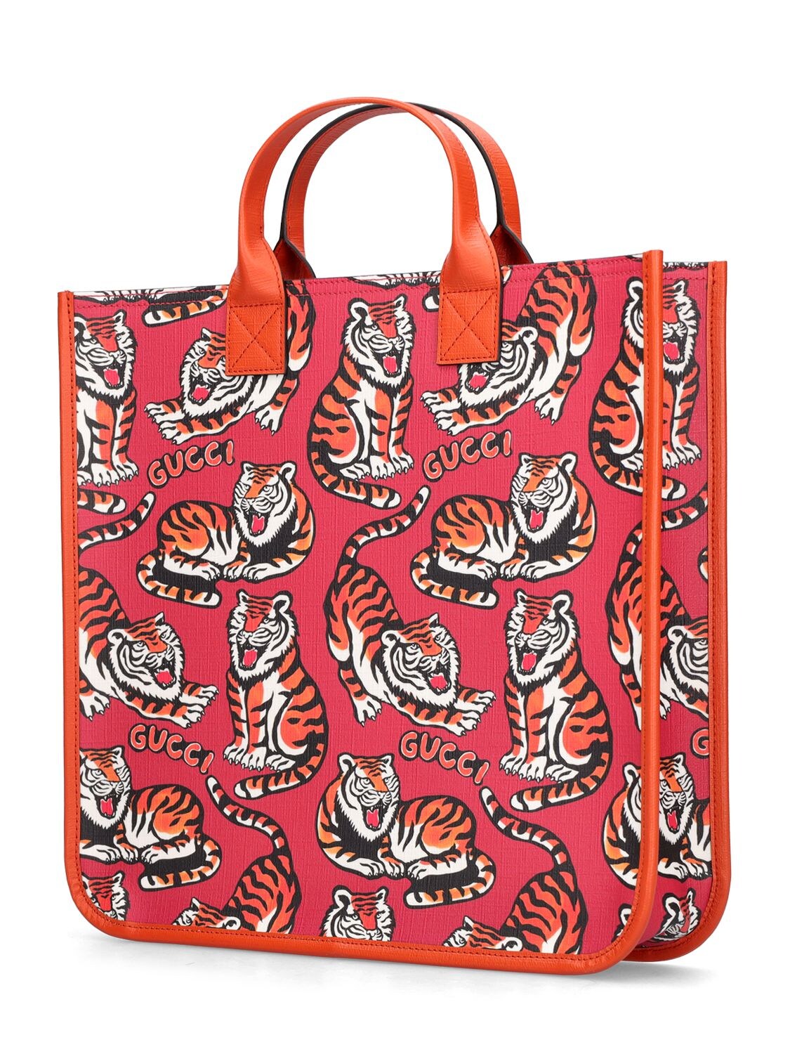 Gucci Kids' Printed Tote Bag In Red,multi | ModeSens
