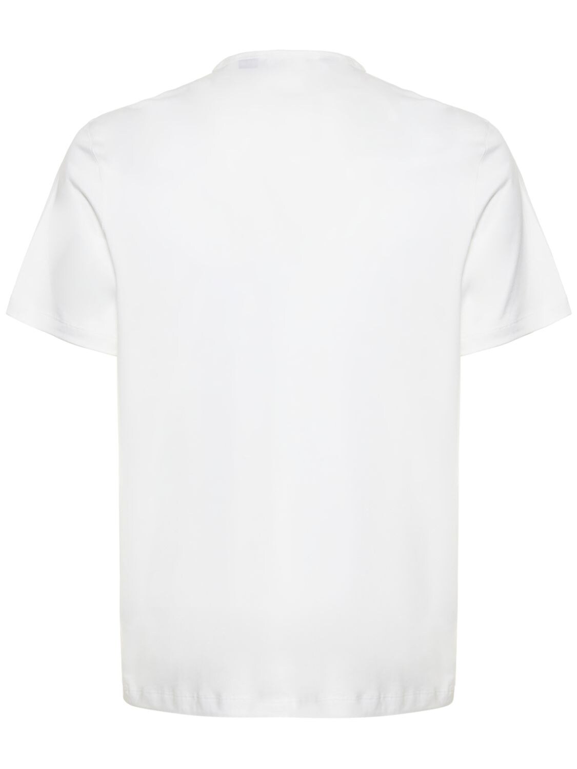 Shop Theory Cotton Luxe S/s T-shirt In White