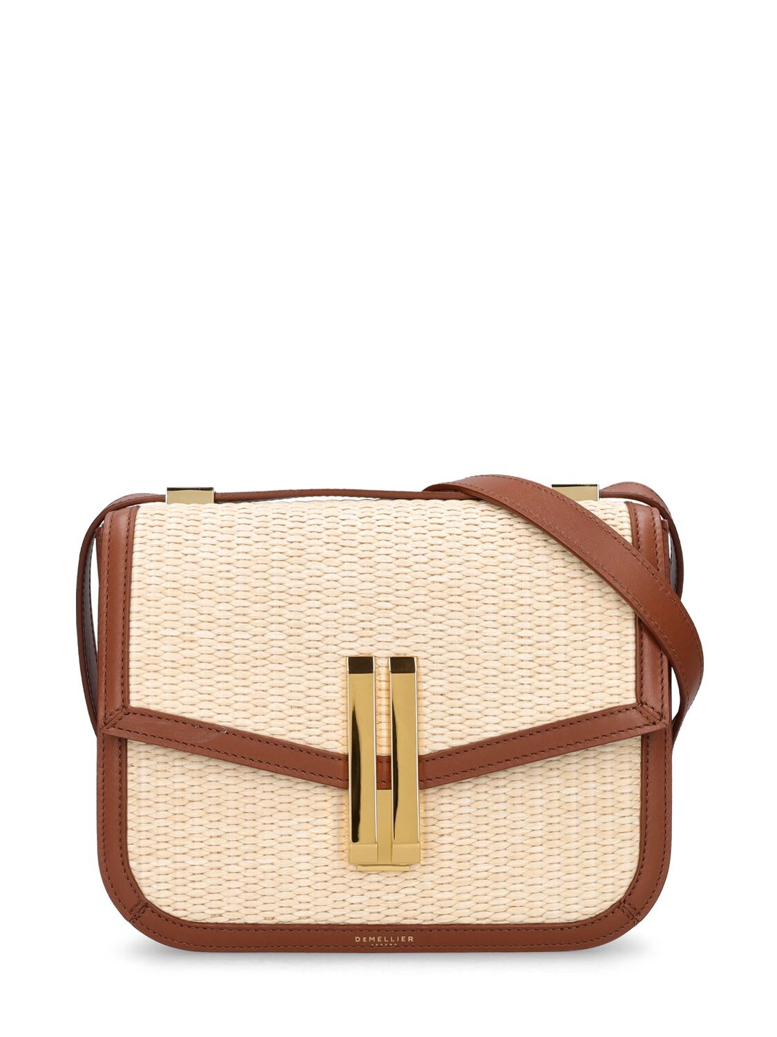 DEMELLIER Vancouver Raffia Shoulder Bag