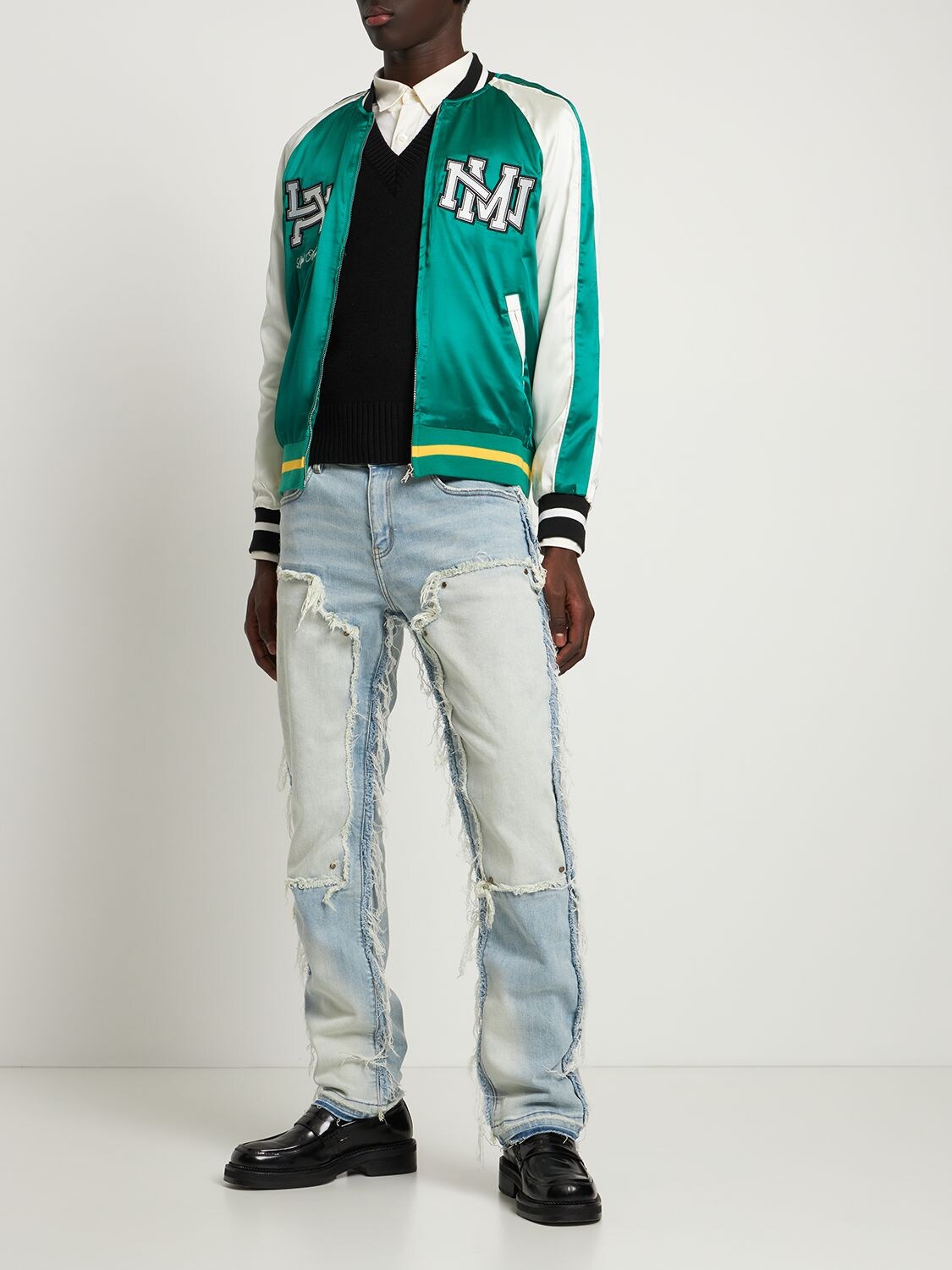 LIFTED ANCHORS Claridge Letterman Varsity Jacket for Men