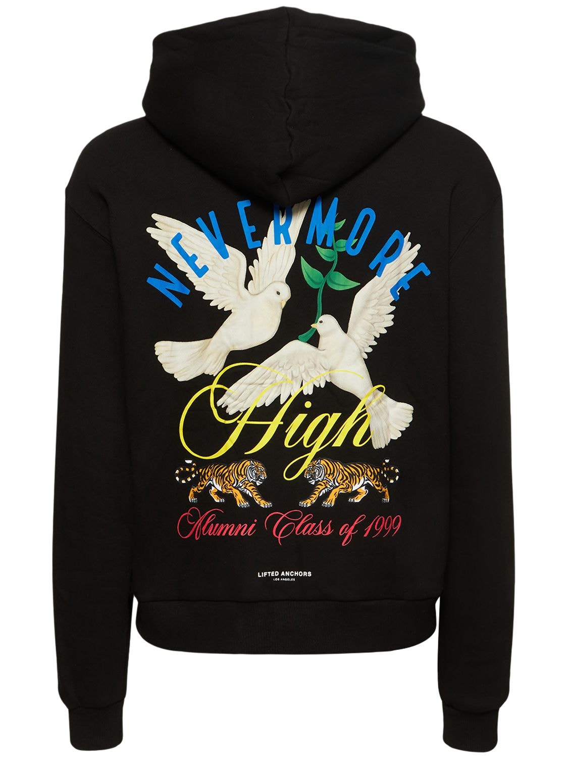 Lifted Anchors Nevermore High Hoodie In 블랙