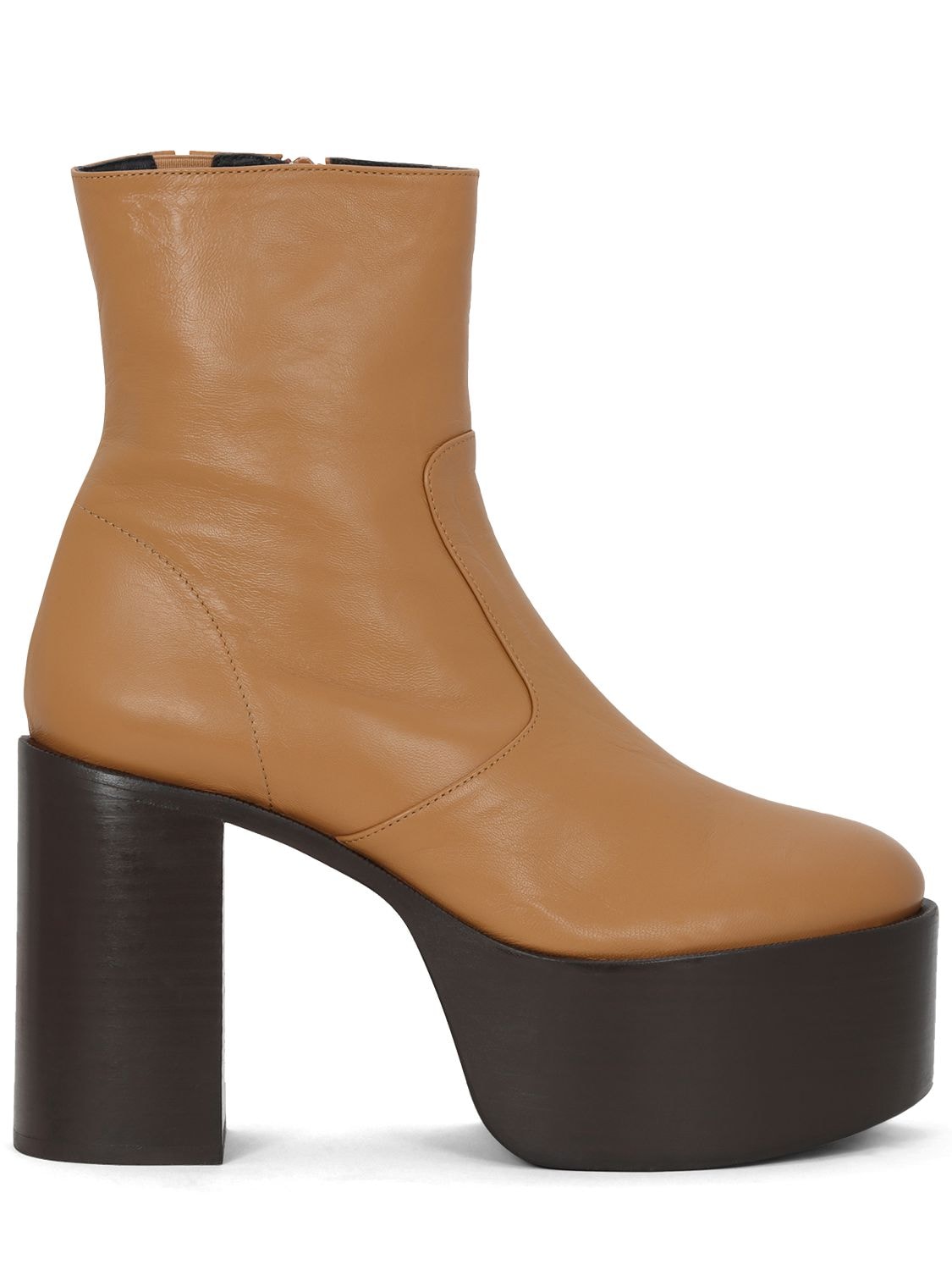 SIMON MILLER 90MM LOW RAID LEATHER ANKLE BOOTS