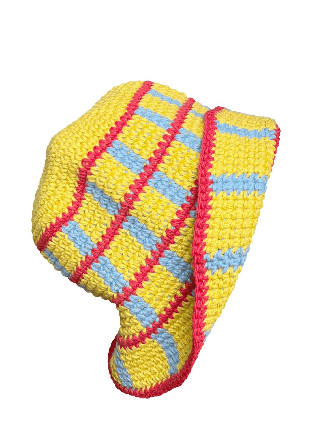 Shop Memorial Day Plaid Crochet Bucket Hat In Primary