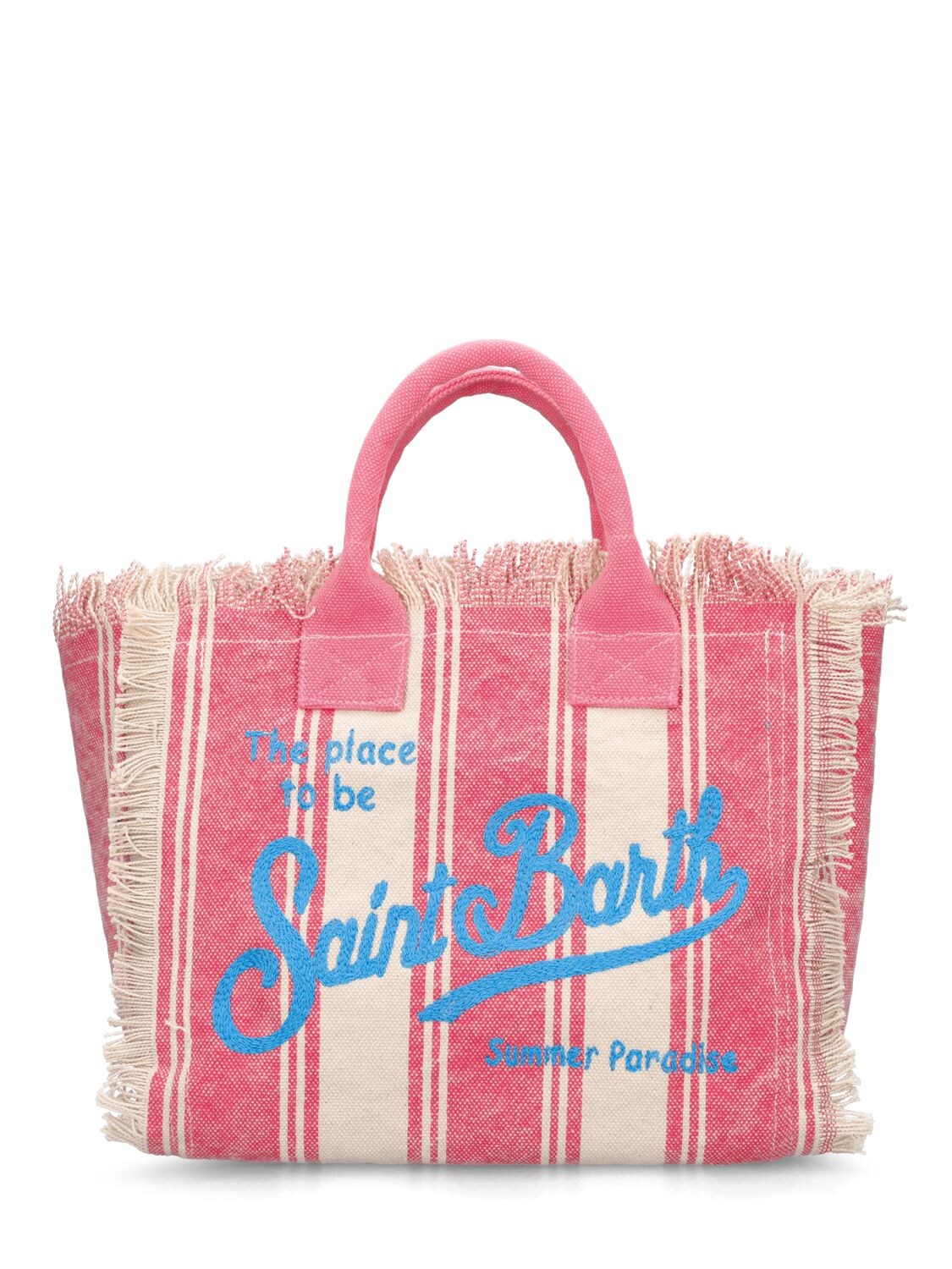 MC2 Saint Barth Kids logo-print Striped Tote Bag - Farfetch