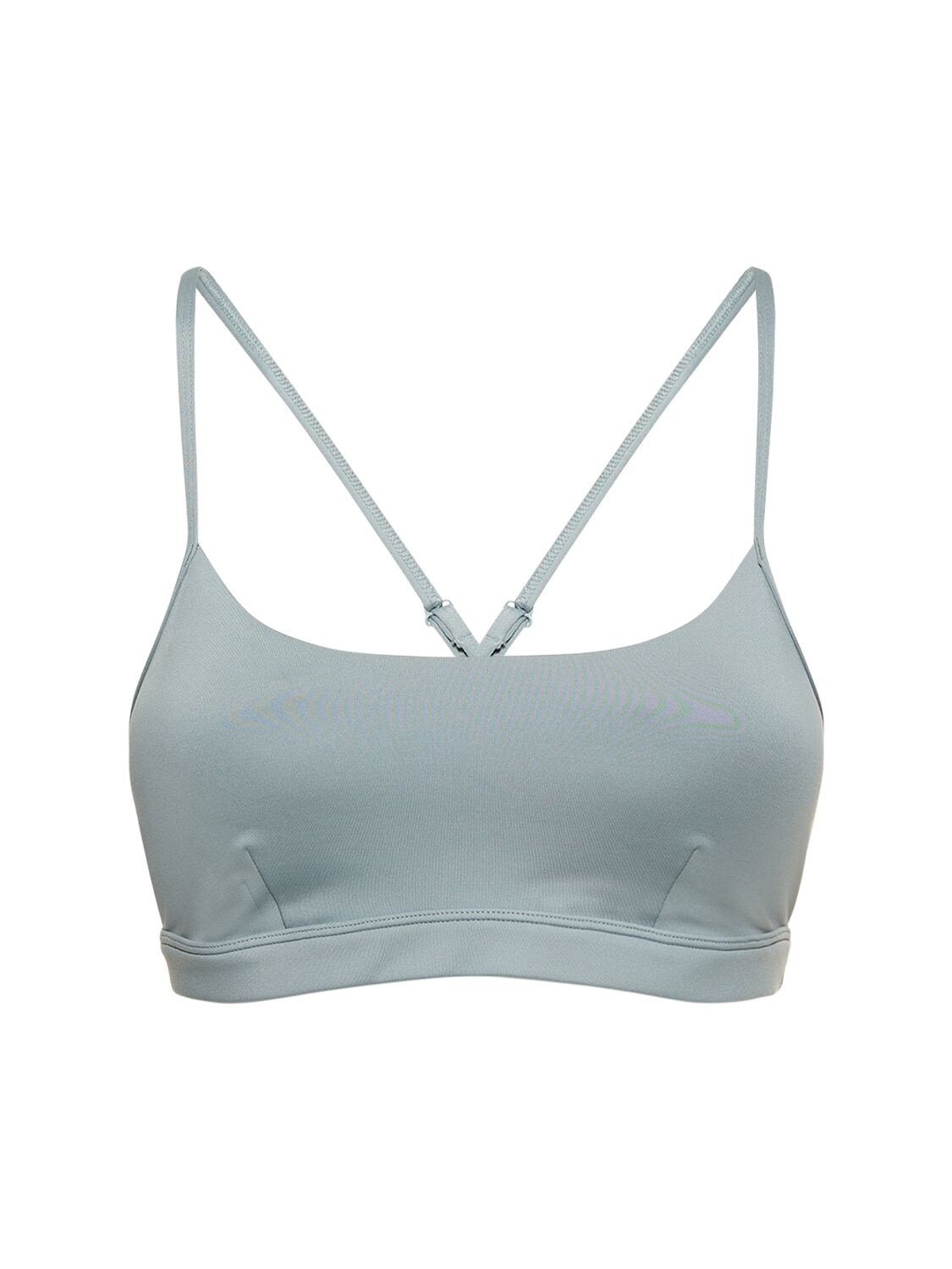 Alo Yoga Airlift Intrigue Bra In Chalk Blue