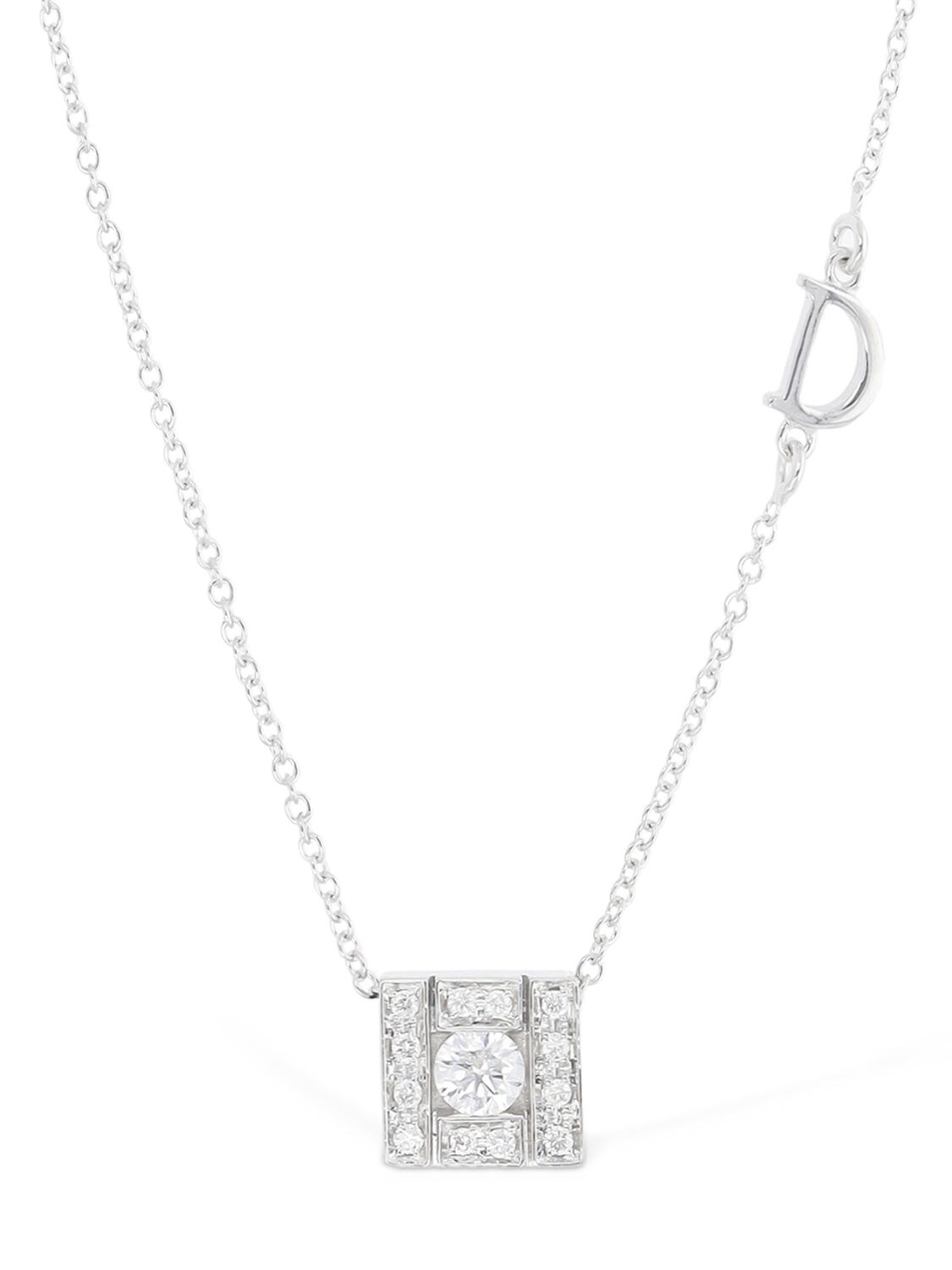 Damiani Belle Epoque Square Diamond Necklace