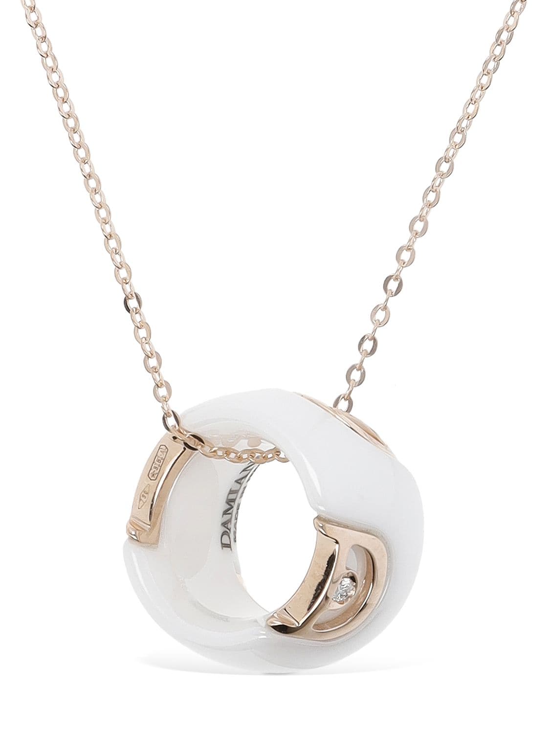 Damiani D. Icon 18kt Gold & Ceramic Necklace