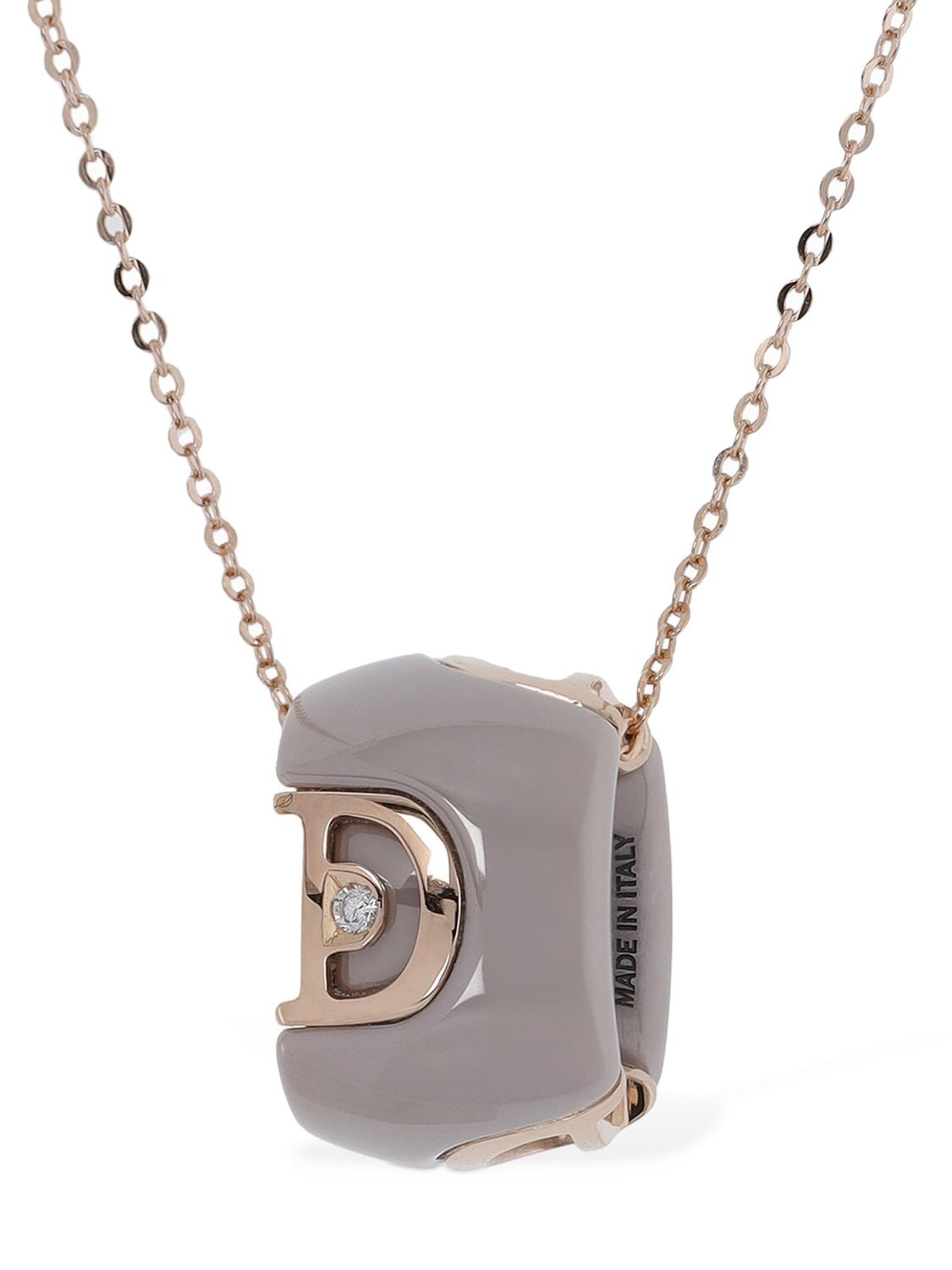 Damiani D. Icon 18kt Gold & Ceramic Necklace