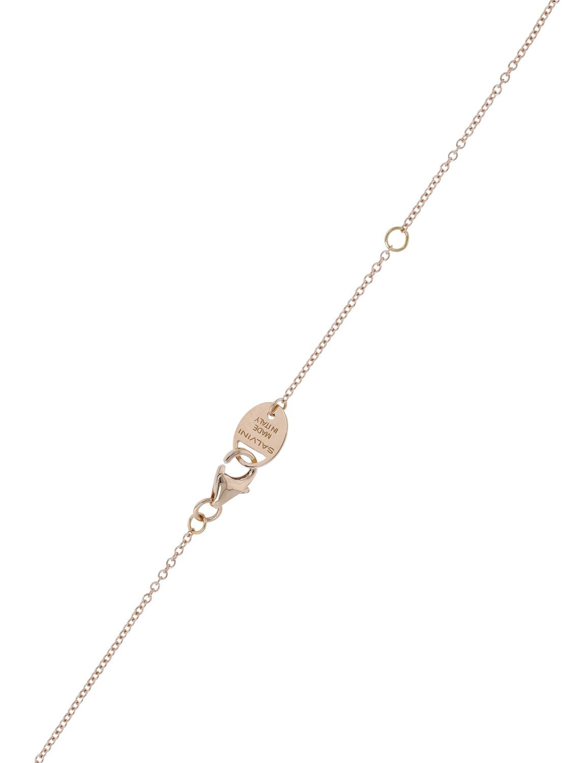 Shop Salvini I Segni 18kt & Diamond Charm Necklace In Rose,diamond