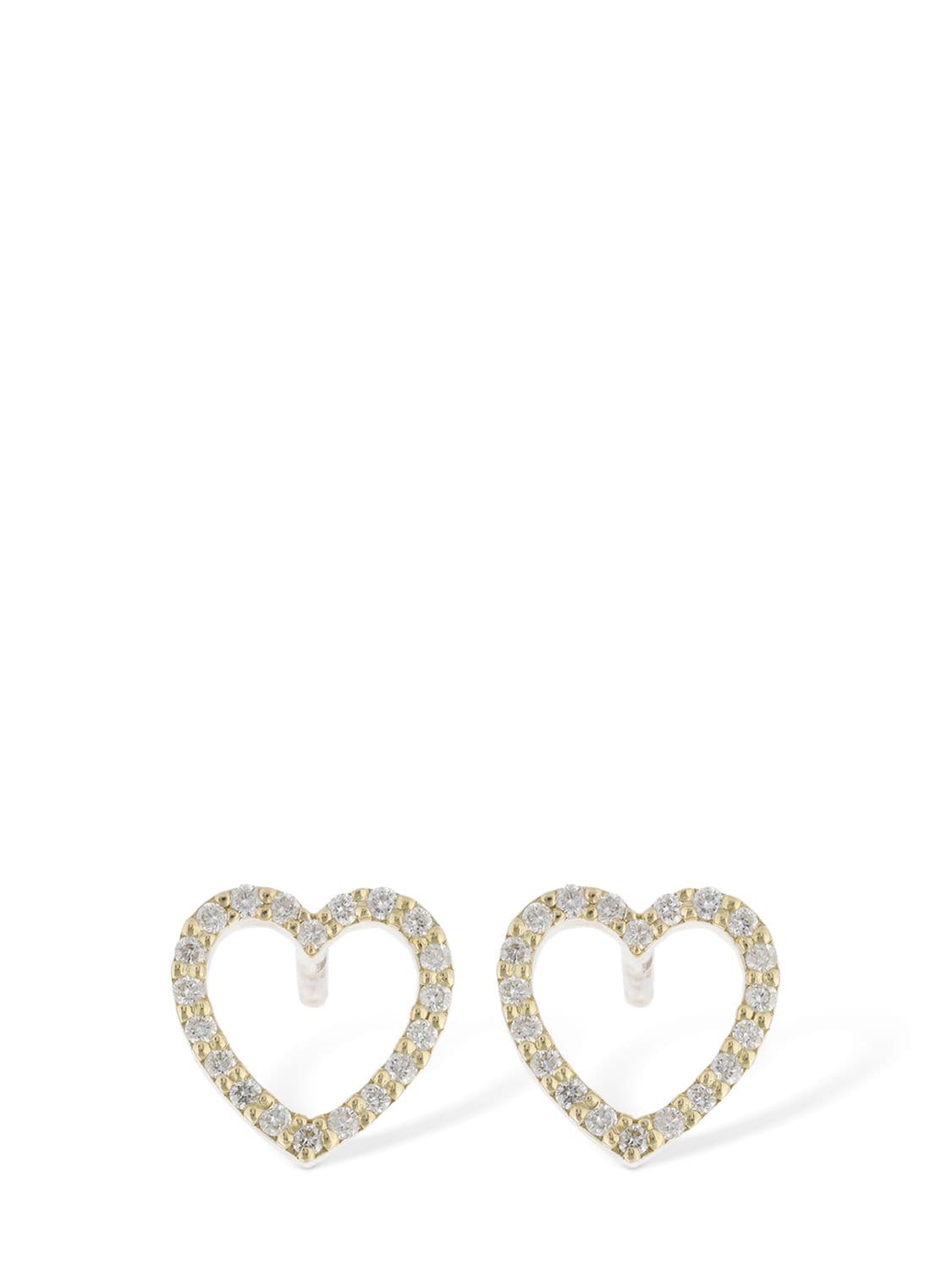 Salvini I Segni 18kt & Diamond Heart Earrings