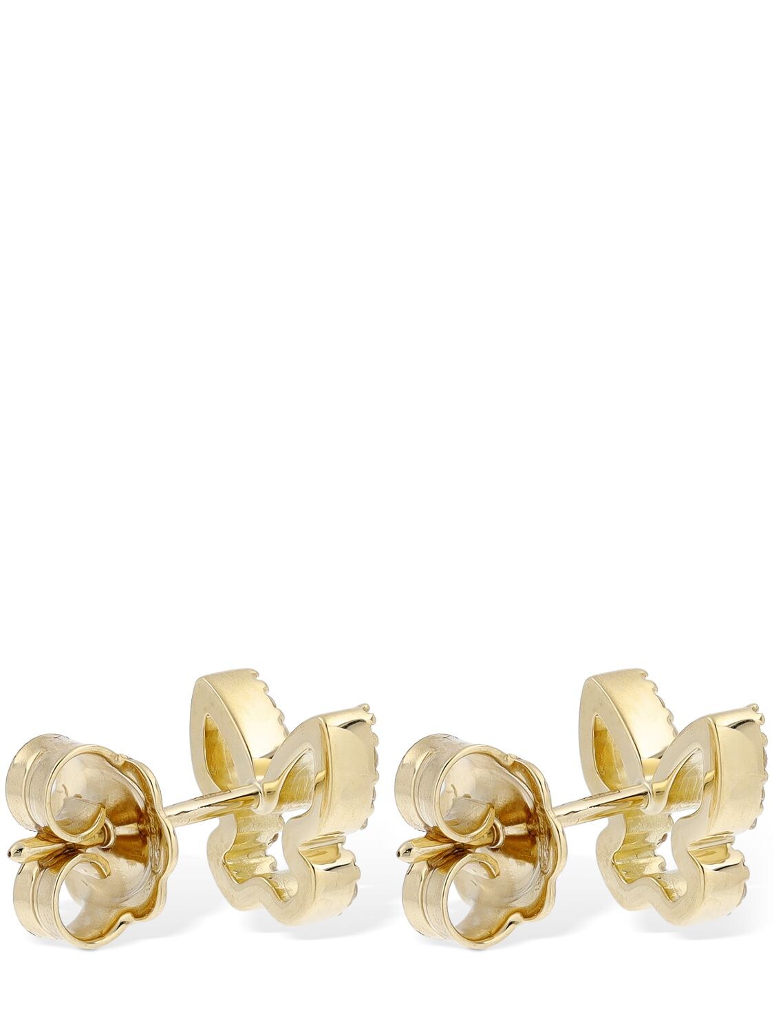 SALVINI I SEGNI 18K & DIAMOND BUTTERFLY EARRINGS 