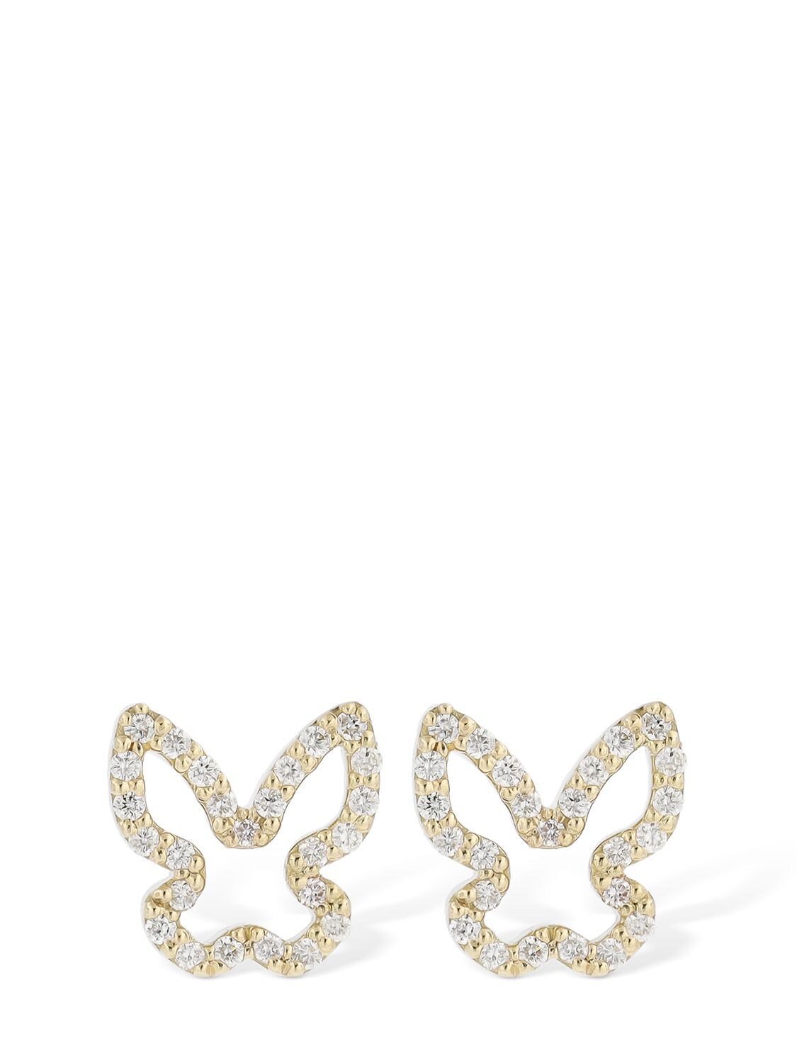 Salvini I Segni 18k & Diamond Butterfly Earrings