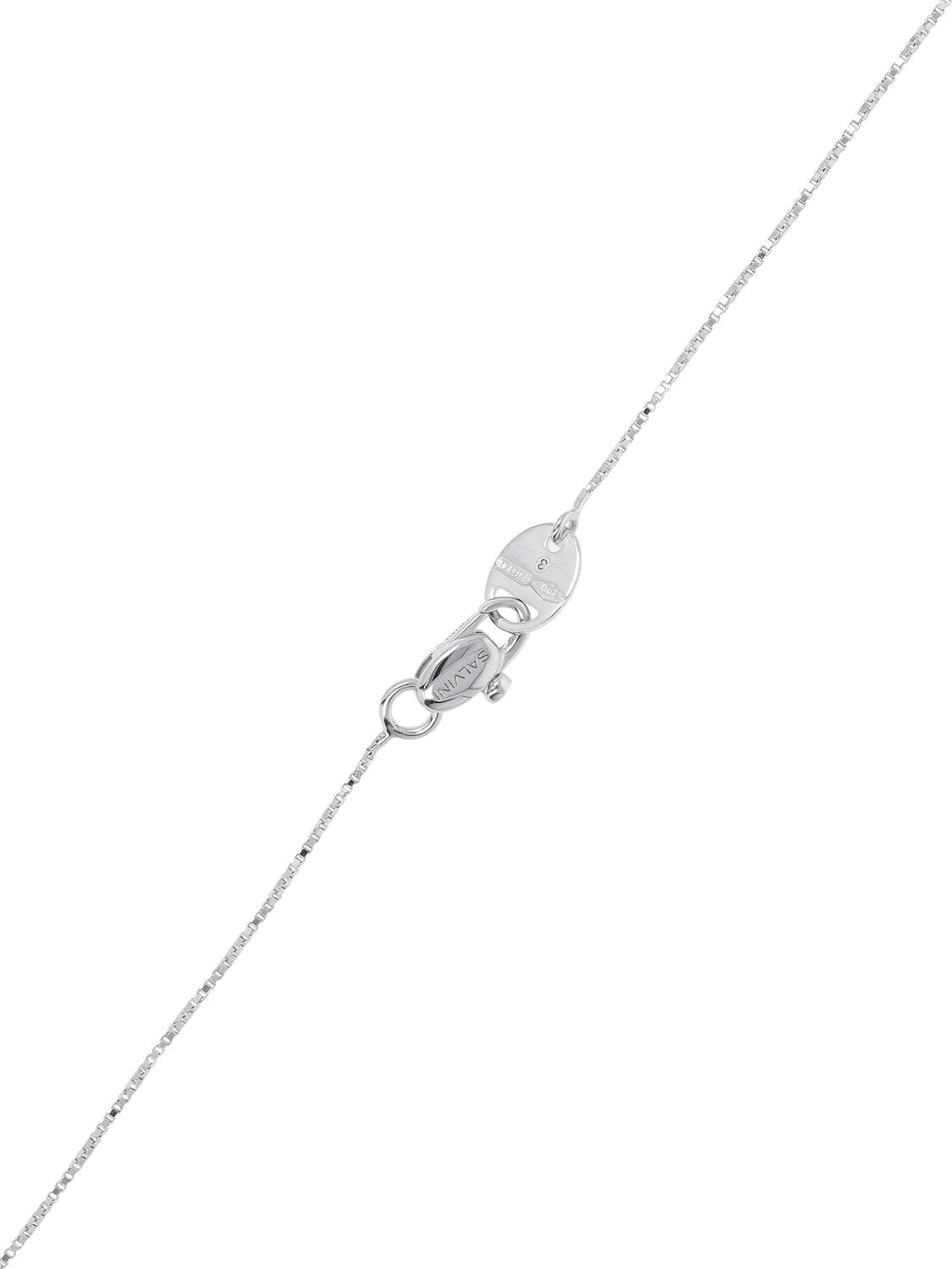 Shop Salvini I Segni 18kt & Diamond Charm Necklace In Silver,diamond