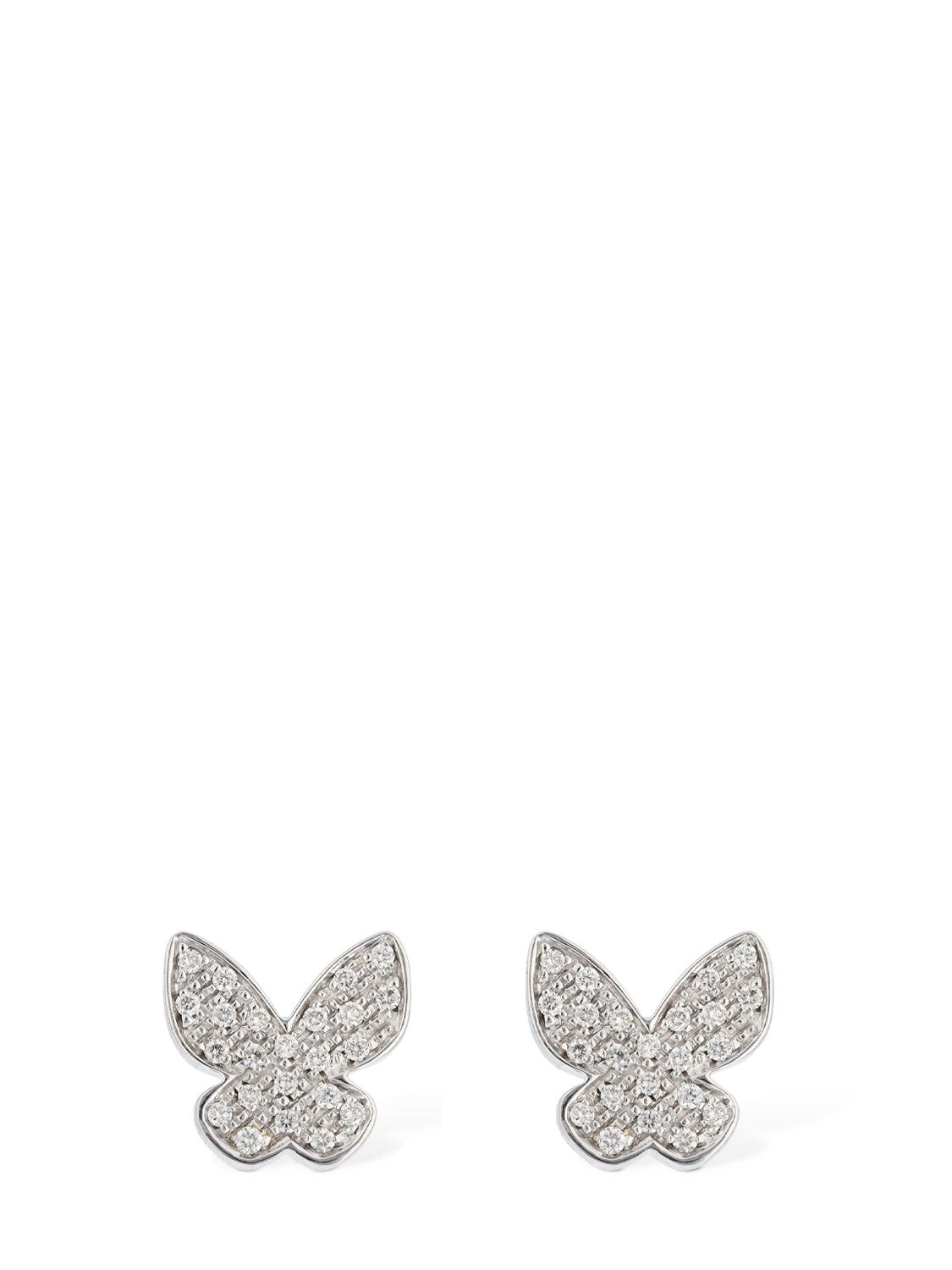 Salvini I Segni 18k & Diamond Butterfly Earrings