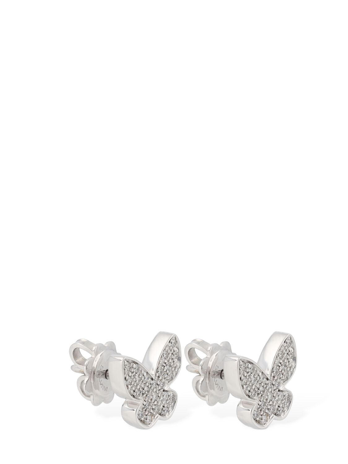 Shop Salvini I Segni 18k & Diamond Butterfly Earrings In Silver,diamond