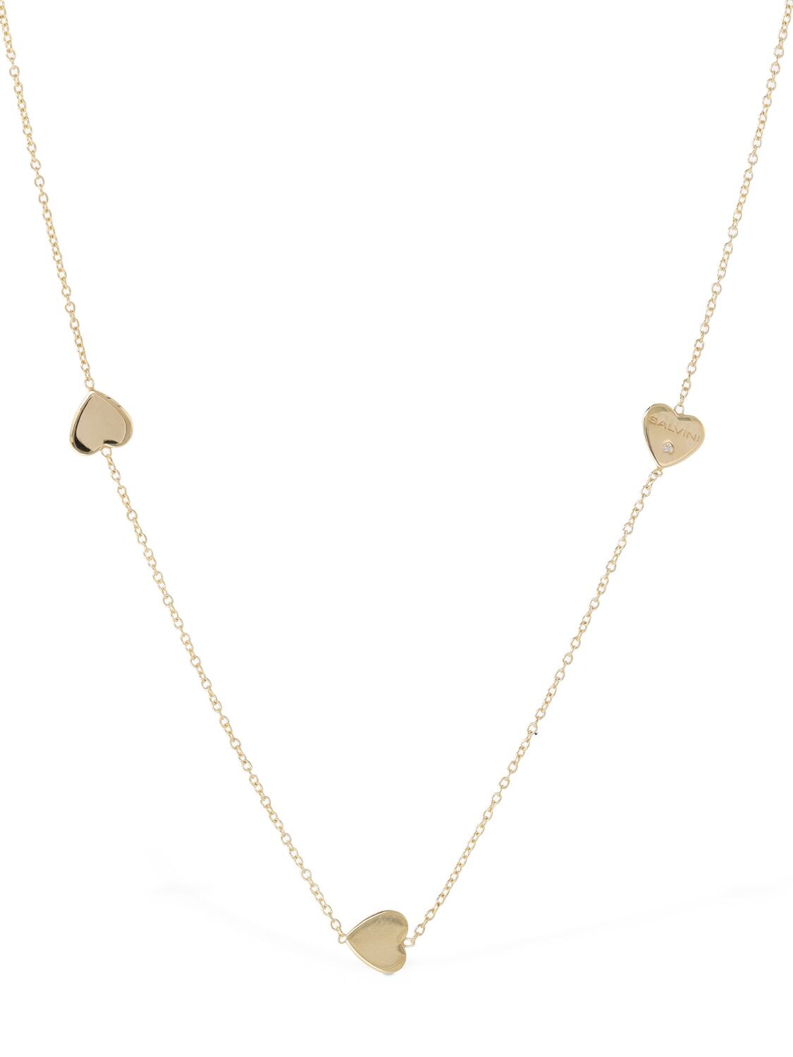 Shop Salvini I Segni 9kt Gold & Diamond Necklace