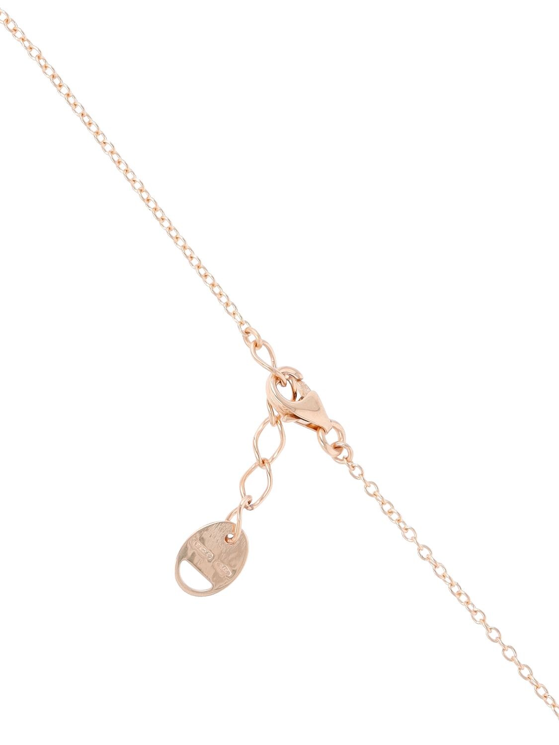 Shop Salvini I Segni 9kt Gold & Diamond Necklace In Rotgold